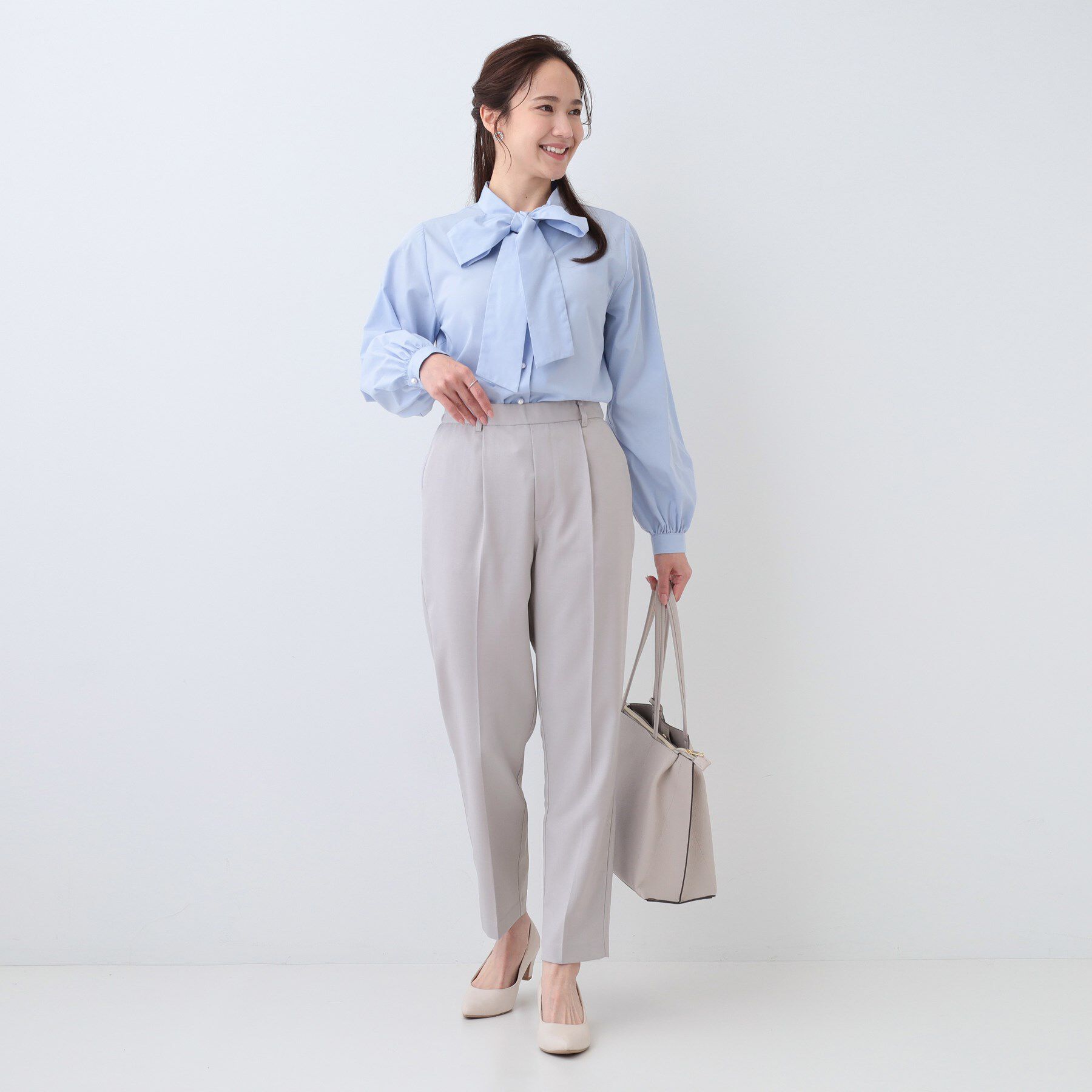 SHOO･LA･RUE「【洗える/S-LL/セットアップ可/通勤/セレモニー】洗濯後しわになりにくい テーパードパンツ」|その他|