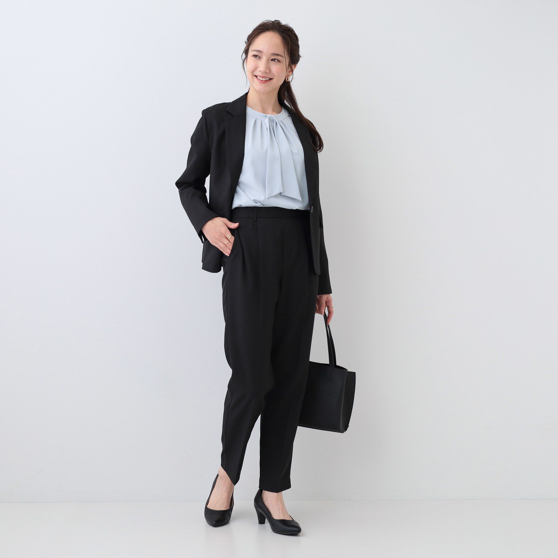 SHOO･LA･RUE「イージーケア ボウタイブラウス」|シャツ・ブラウス|