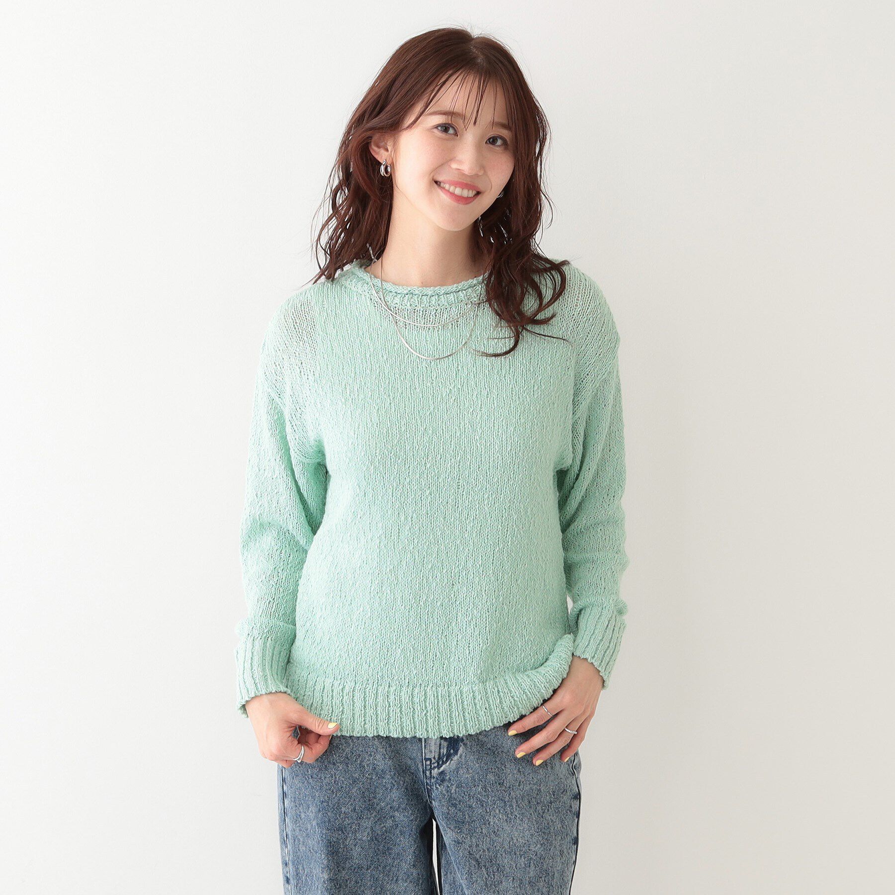 SHOO･LA･RUE「さりげない凹凸感で表情豊か。ロールネックニット」|ニット・セーター|