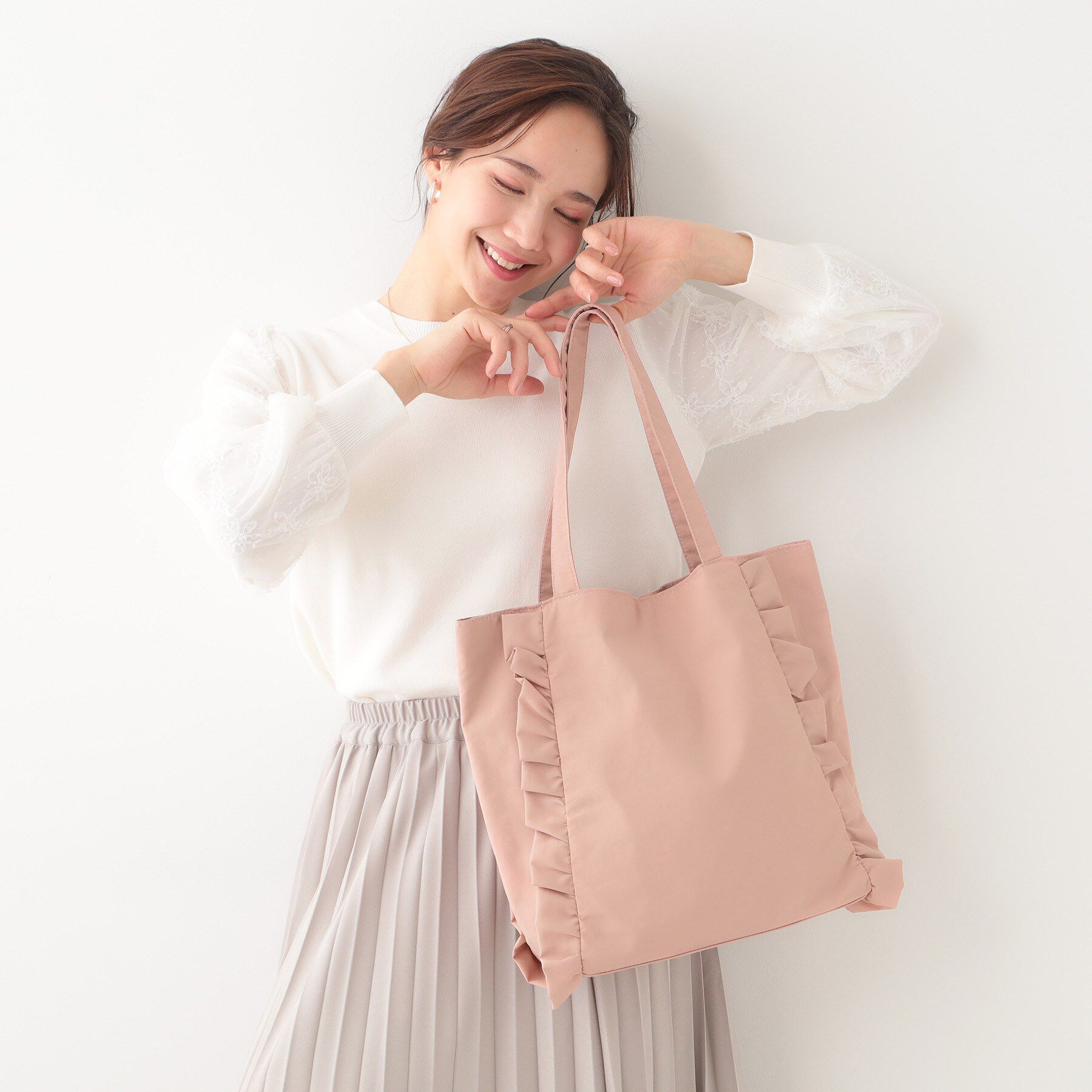 SHOO･LA･RUE「フリルトートバッグ」|トートバッグ|