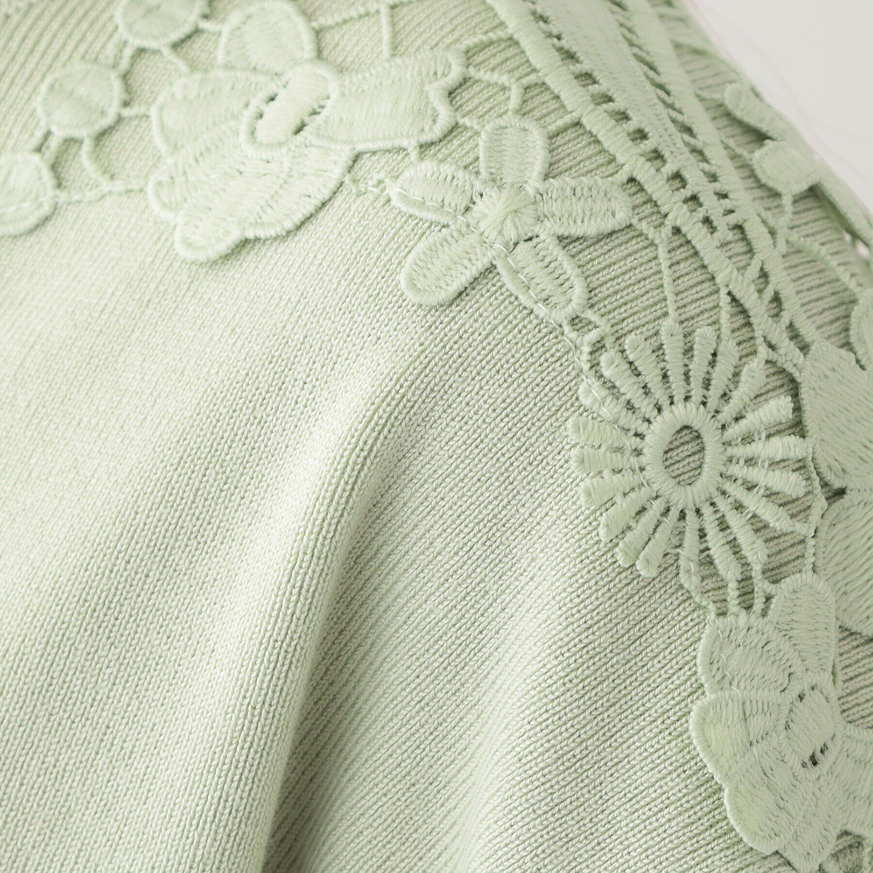 SHOO･LA･RUE「肩レースが差をつける デザインニット」|ニット・セーター|