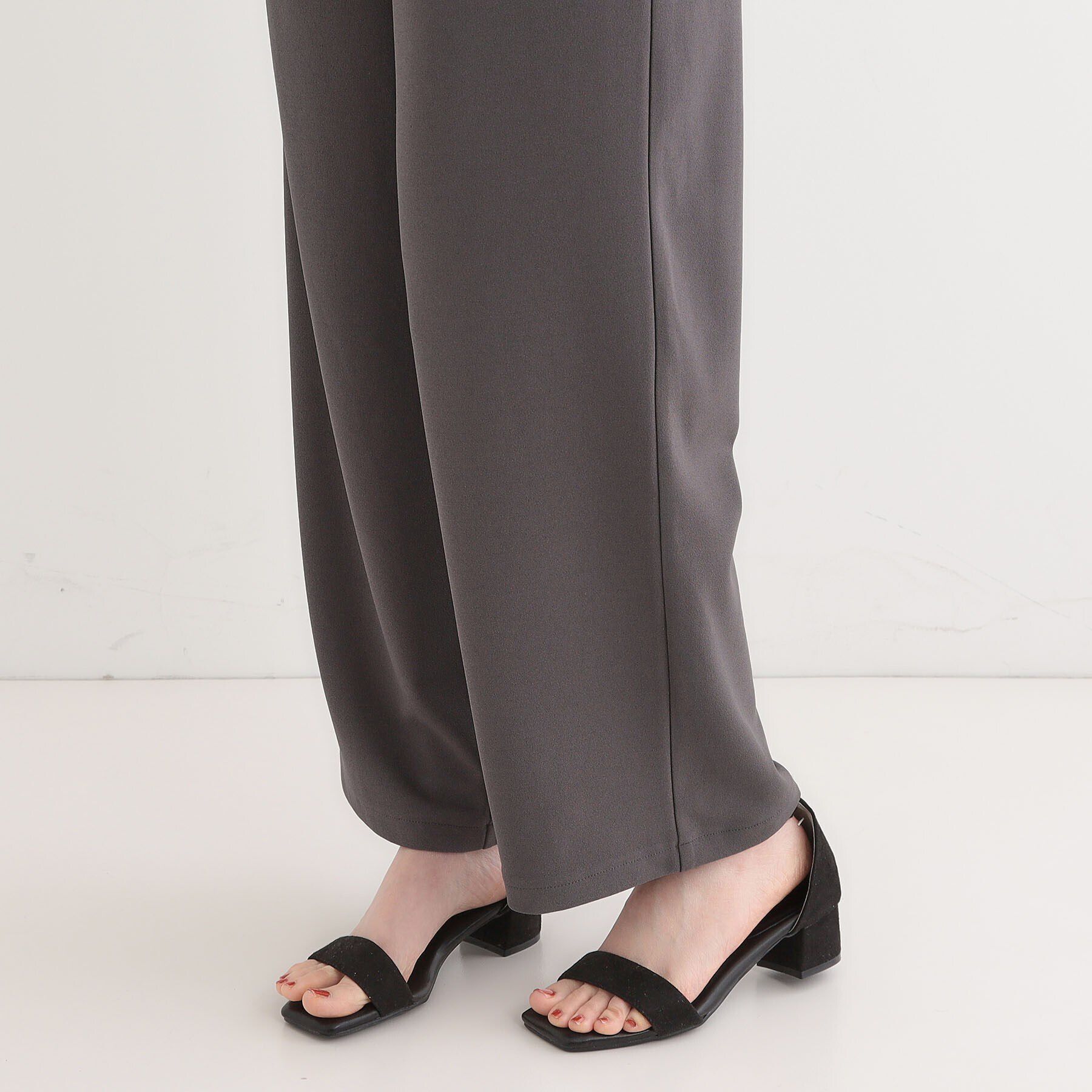 SHOO･LA･RUE「【洗える/しわになりにくい】脚のラインを拾いにくい スマートイージー ワイドパンツ」|その他|