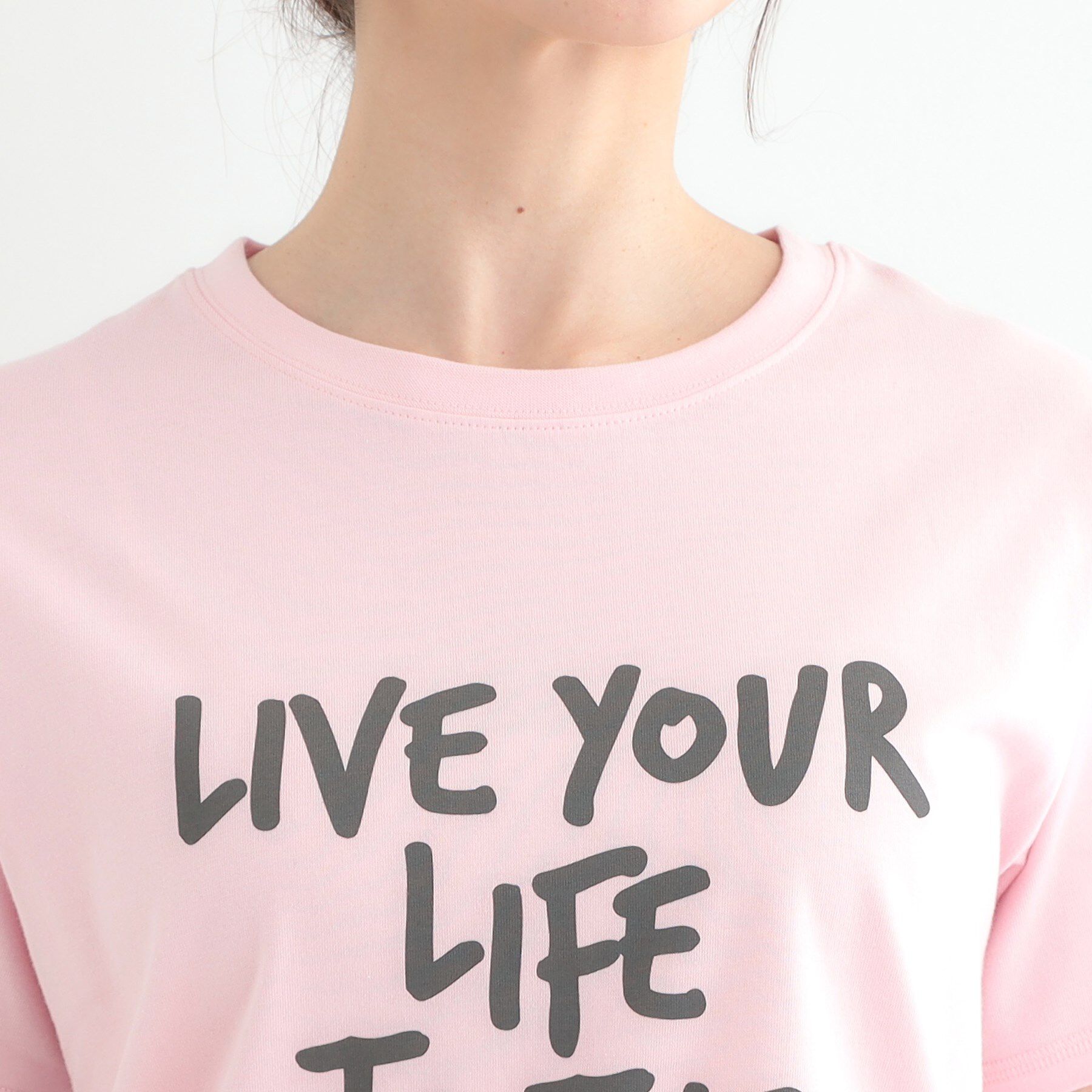 SHOO･LA･RUE「【洗える/S-LL】選べる4柄 プリントアソート ベーシックTシャツ」|Tシャツ・カットソー|