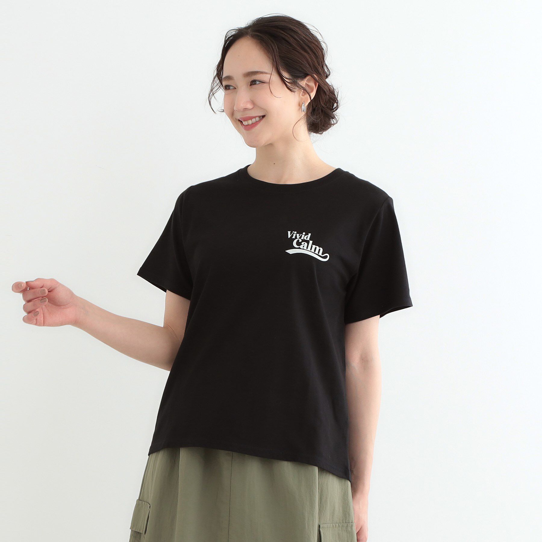 SHOO･LA･RUE「【洗える/S-LL】選べる4柄 プリントアソート ベーシックTシャツ」|Tシャツ・カットソー|