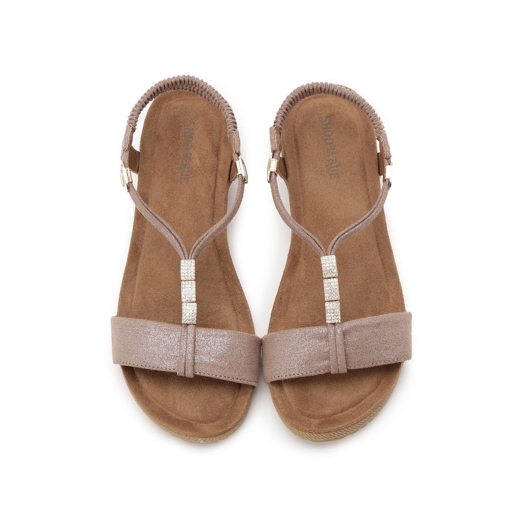 SHOO･LA･RUE「ビジューYストラップサンダル」|サンダル|