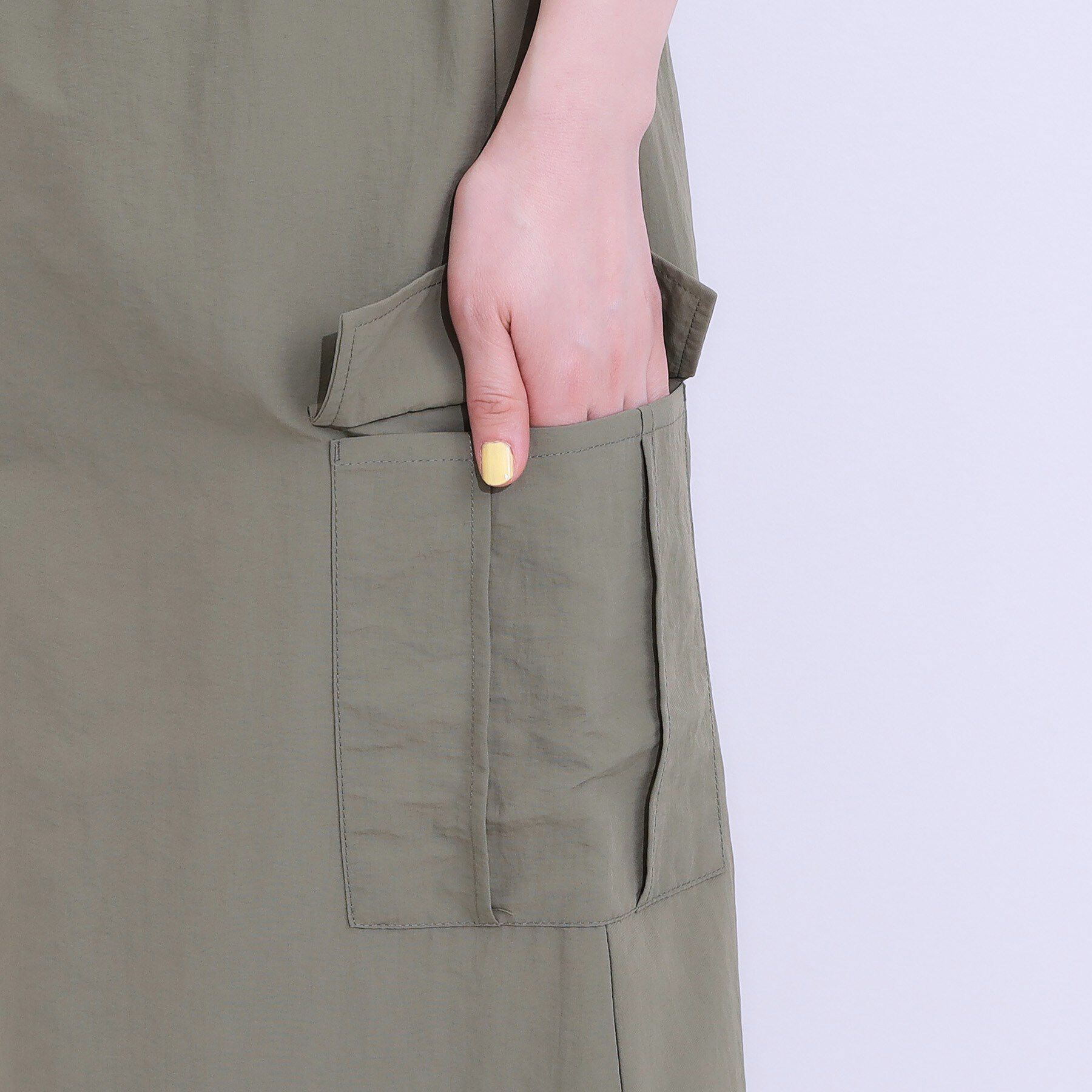 SHOO･LA･RUE「【2WAY/S-LL】バルーンシルエットにもなる ナイロンカーゴスカート」|スカート|