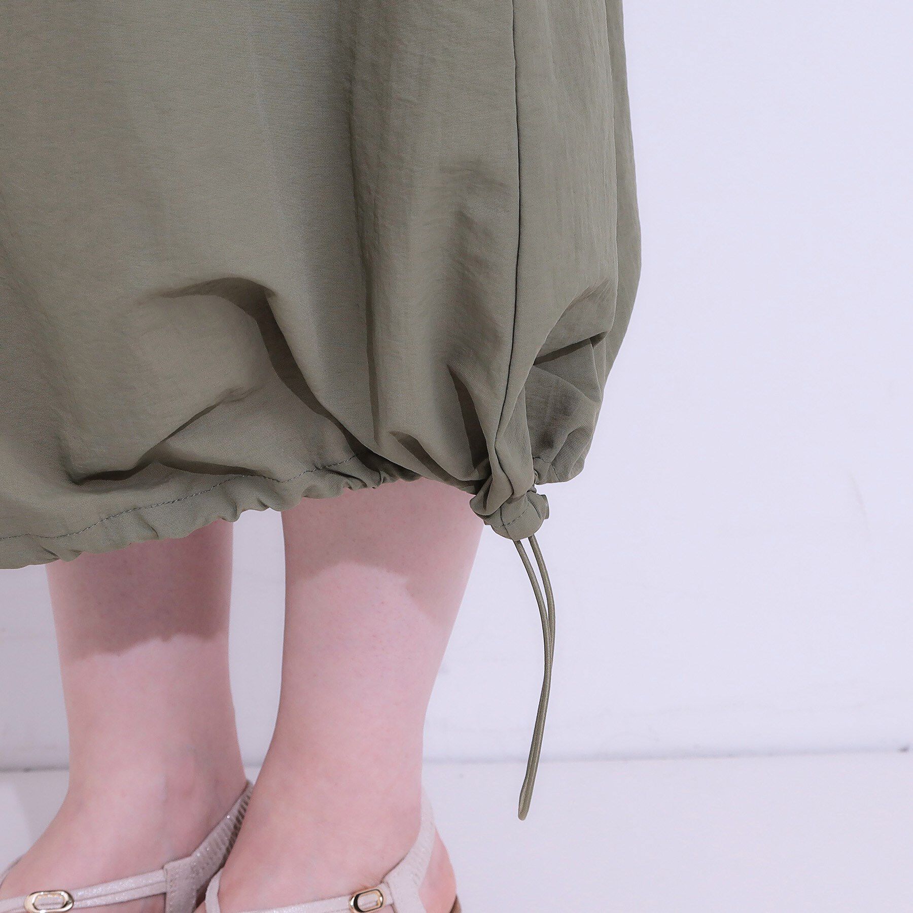 SHOO･LA･RUE「【2WAY/S-LL】バルーンシルエットにもなる ナイロンカーゴスカート」|スカート|