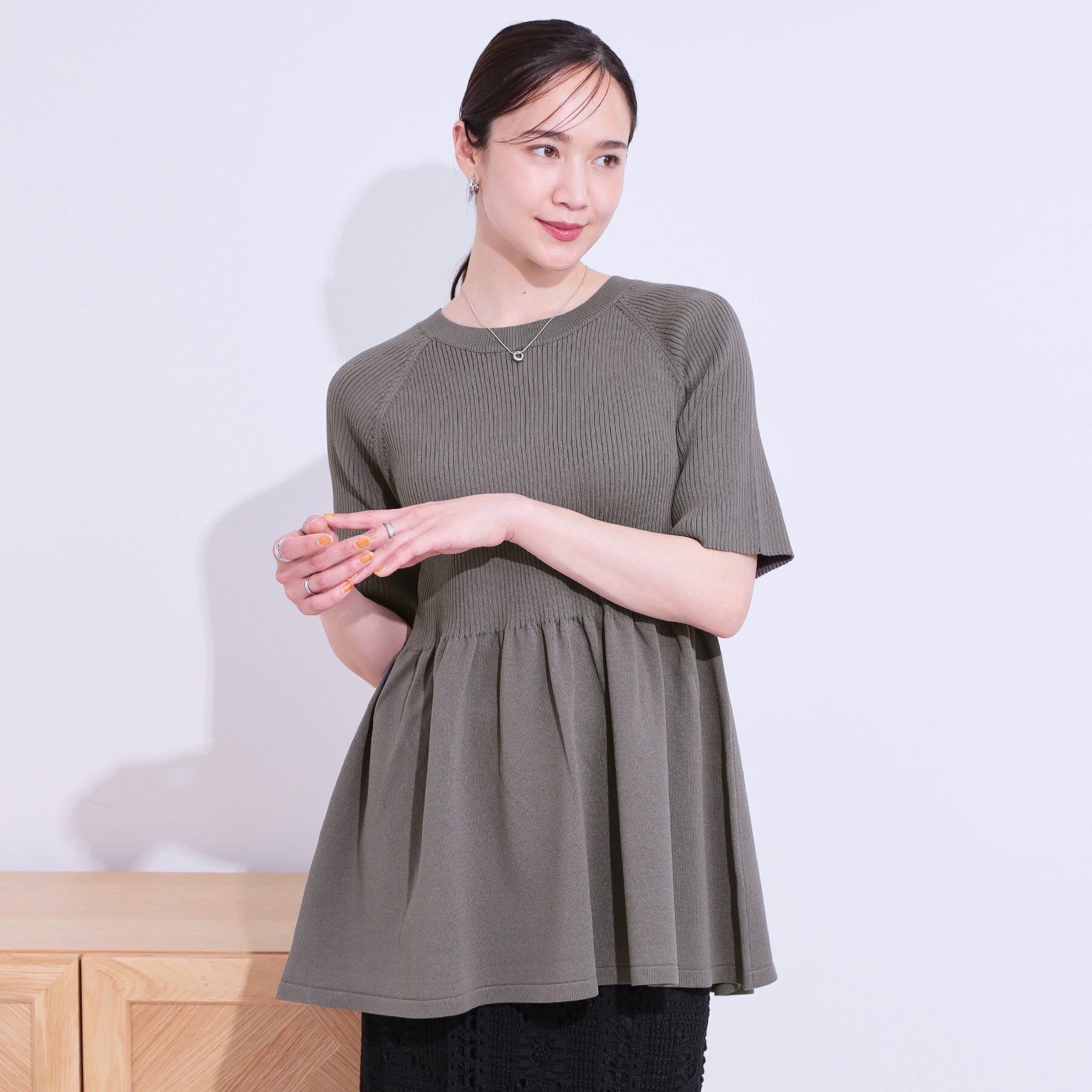 SHOO･LA･RUE「ペプラムニットトップス」|ニット・セーター|