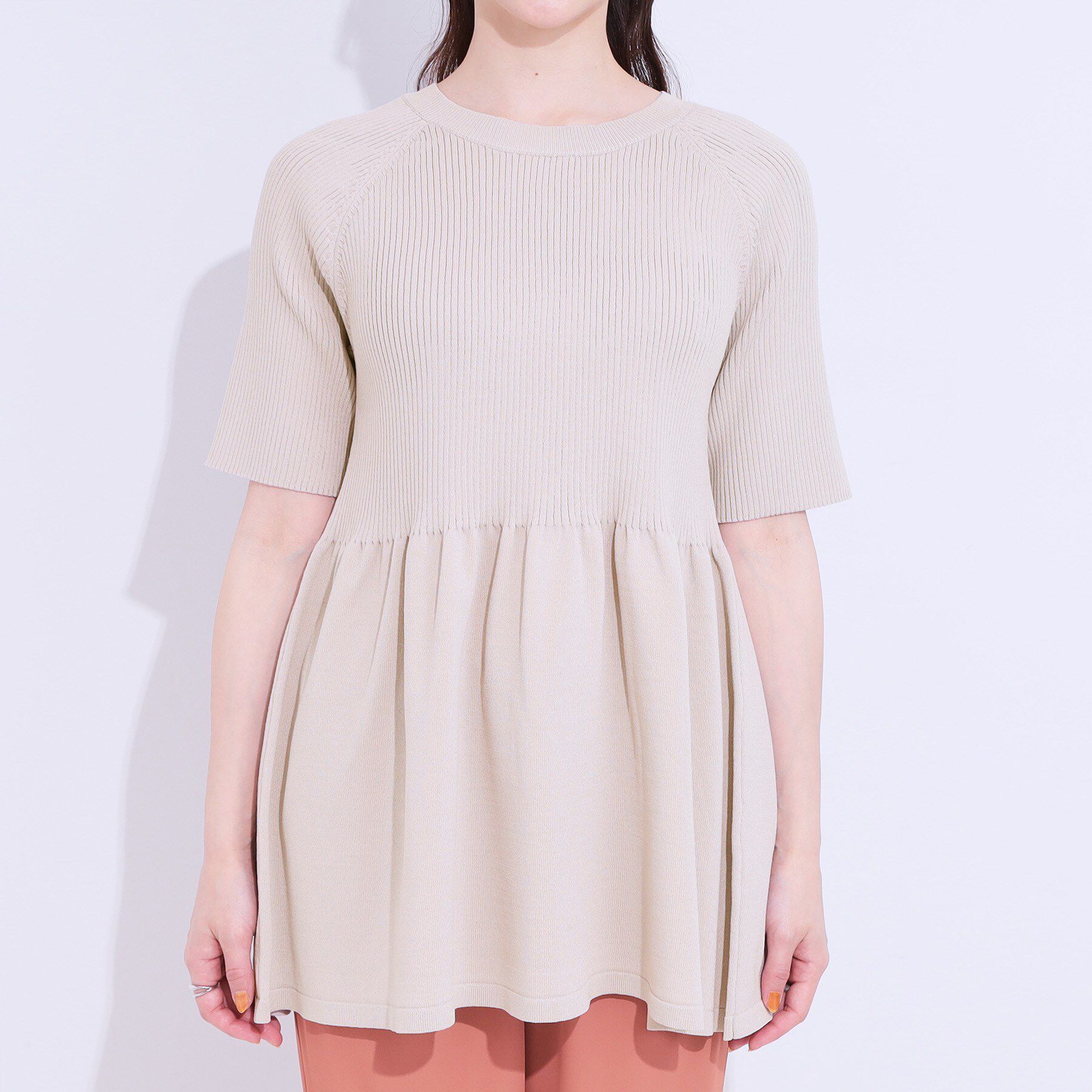 SHOO･LA･RUE「ペプラムニットトップス」|ニット・セーター|