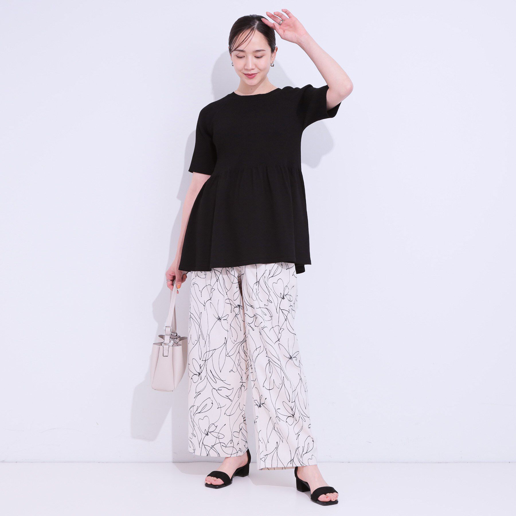 SHOO･LA･RUE「ペプラムニットトップス」|ニット・セーター|