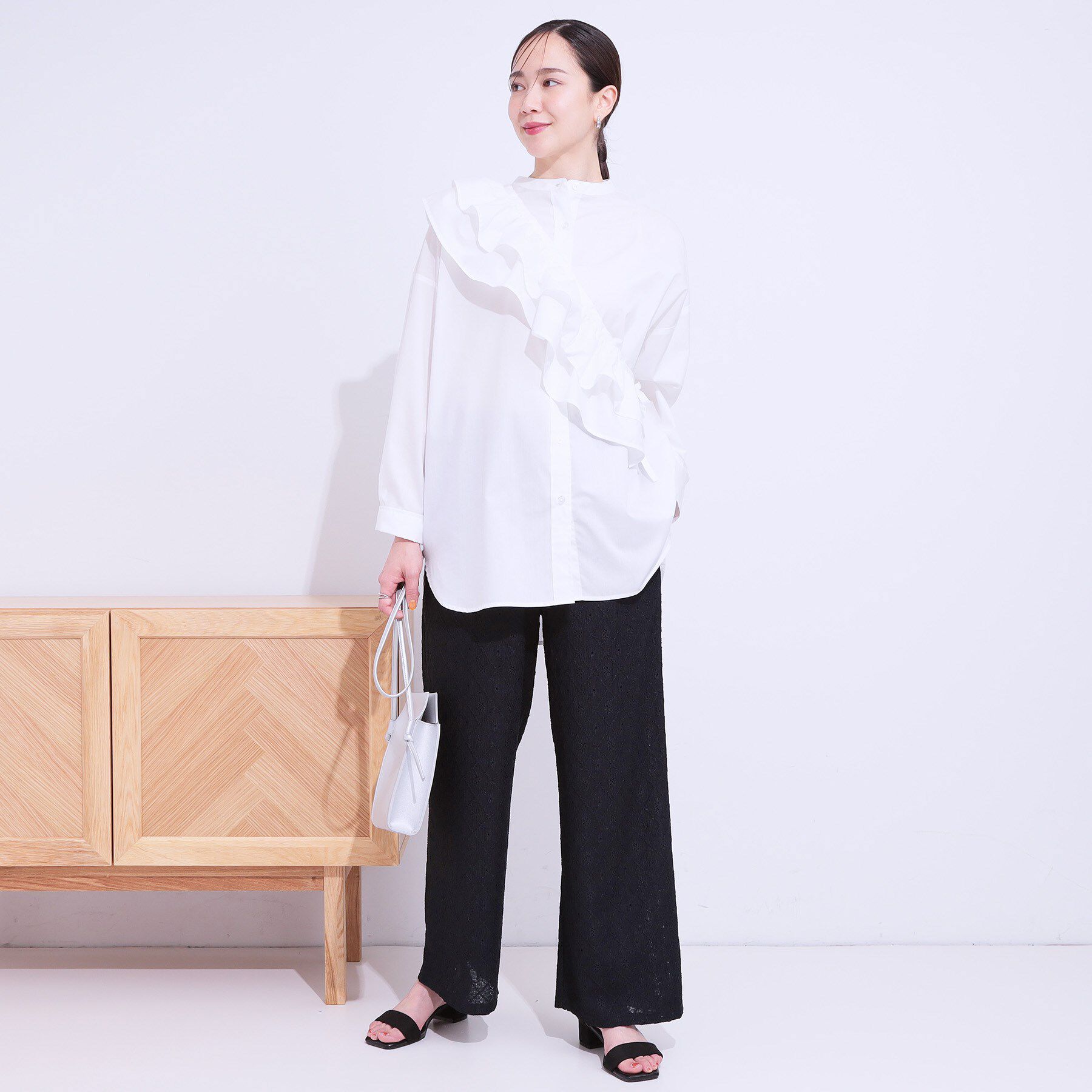 SHOO･LA･RUE「幾何学レース調 イージーパンツ」|その他|