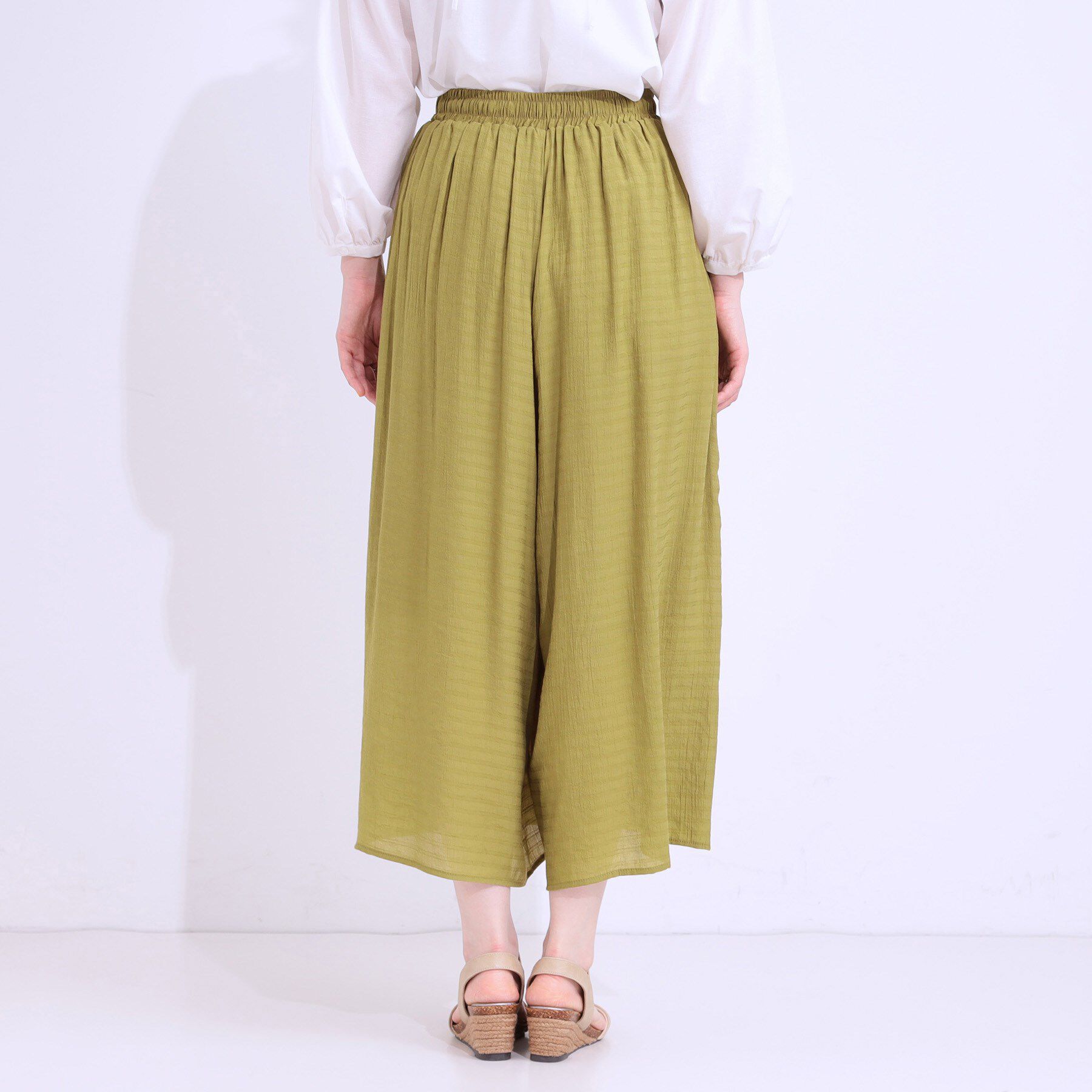 SHOO･LA･RUE「さらさらドビーイージーガウチョパンツ」|その他|