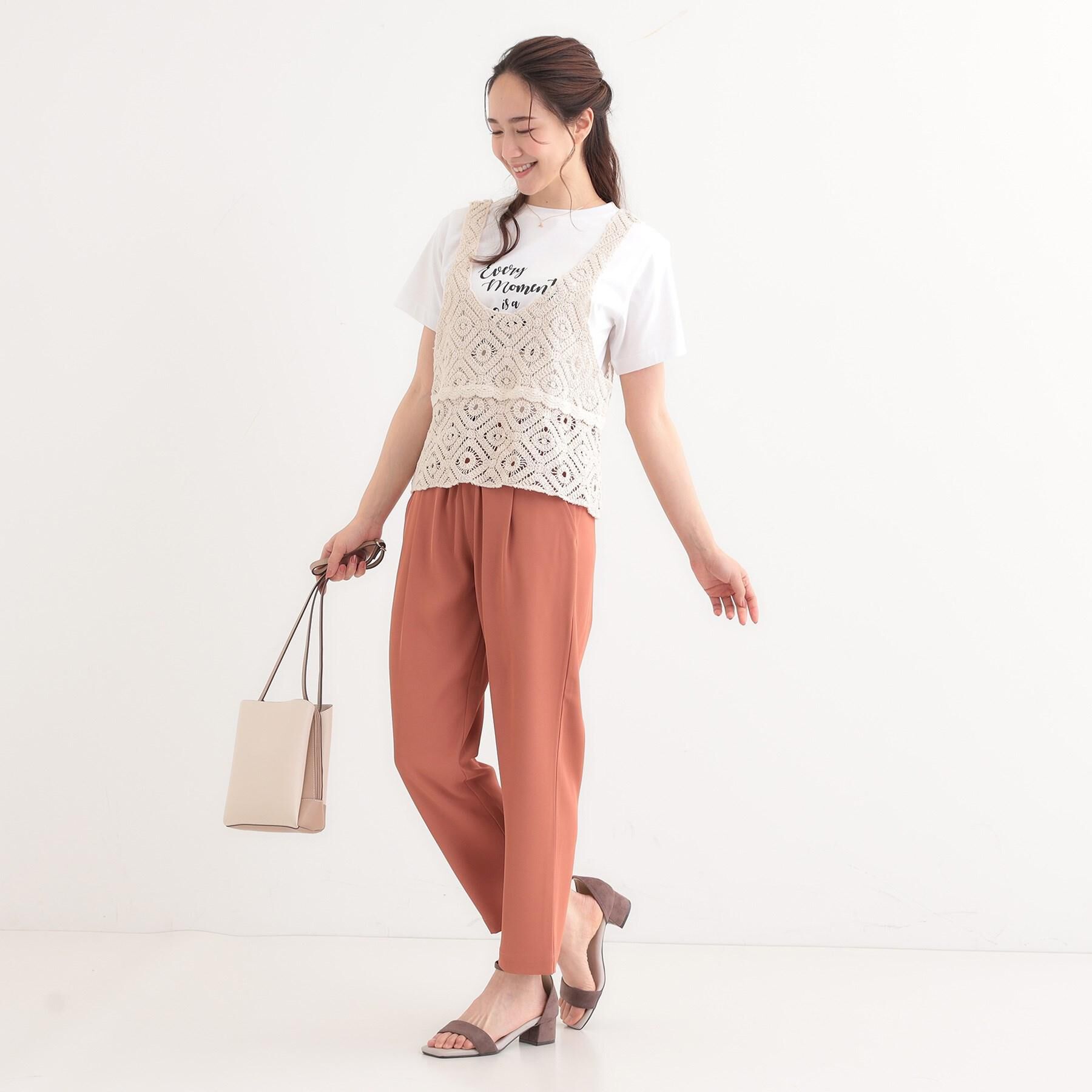 SHOO･LA･RUE「【S-LL/2点セット】大人カジュアルに レースビスチェ+プリントTシャツ」|その他|