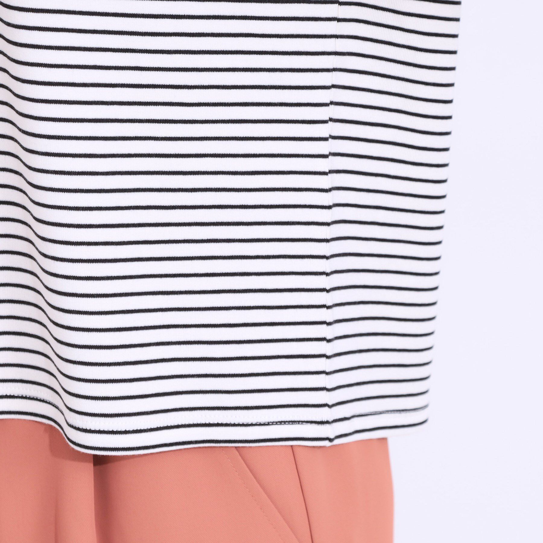 SHOO･LA･RUE「【S-LL/2点セット】程よい甘さをプラス Tシャツ＋チュールトップス」|Tシャツ・カットソー|