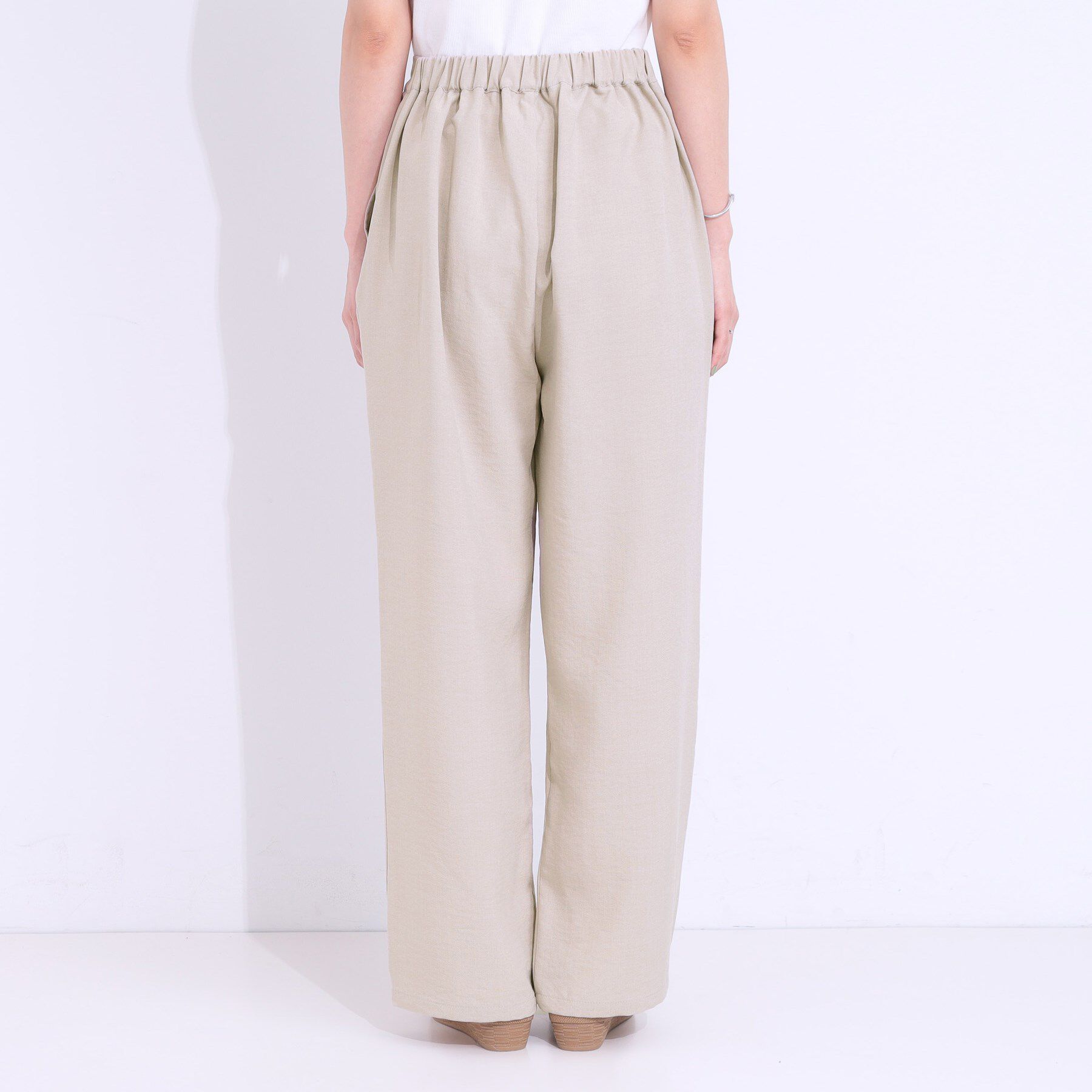 SHOO･LA･RUE「【洗える/S-LL】麻調ビンテージストレート」|その他|