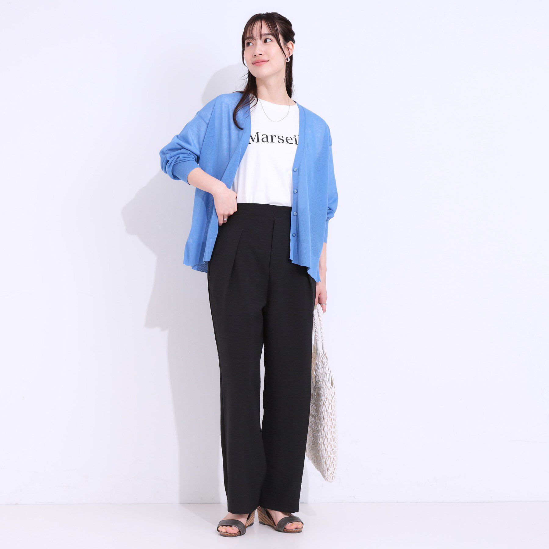 SHOO･LA･RUE「【洗える/S-LL】麻調ビンテージストレート」|その他|