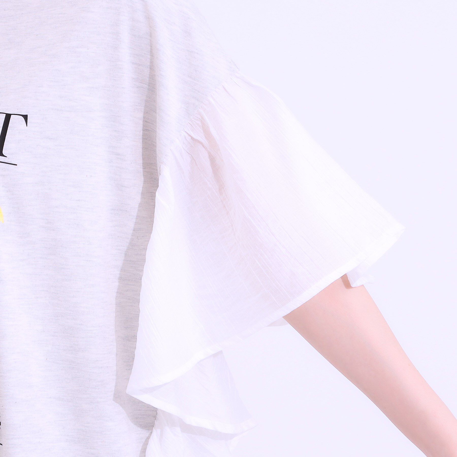 SHOO･LA･RUE「【S-LL】リメイク風 ポンチョデザインTシャツ」|Tシャツ・カットソー|