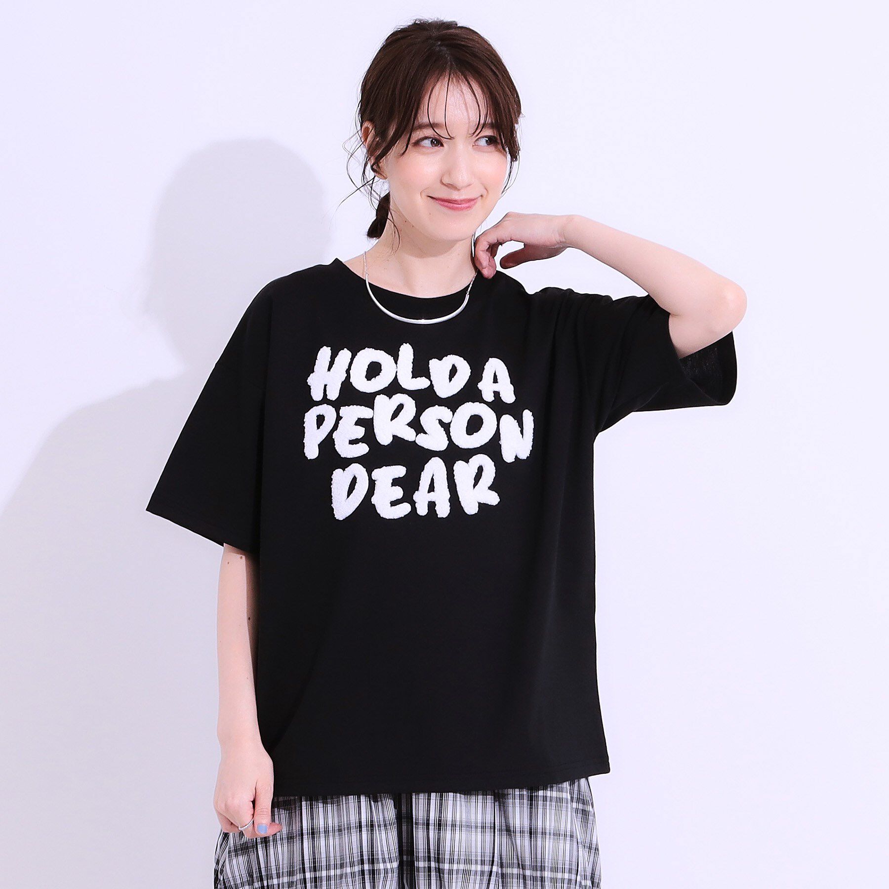 SHOO･LA･RUE「【洗える/S-LL】サガラ刺繍アソートTシャツ」|Tシャツ・カットソー|