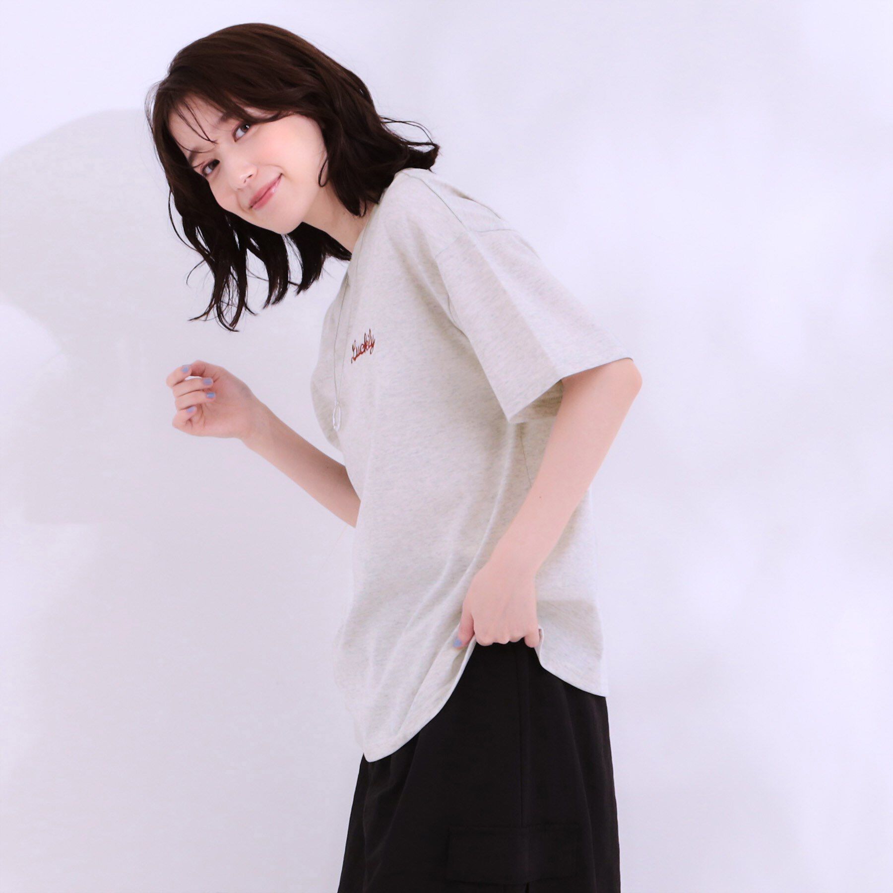 SHOO･LA･RUE「【洗える/S-LL】サガラ刺繍アソートTシャツ」|Tシャツ・カットソー|