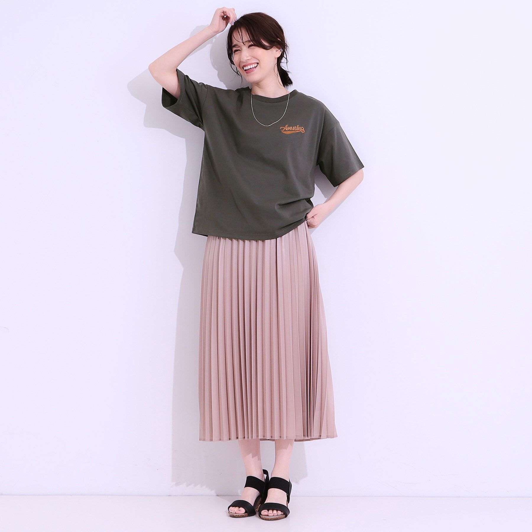 SHOO･LA･RUE「【洗える/S-LL】サガラ刺繍アソートTシャツ」|Tシャツ・カットソー|