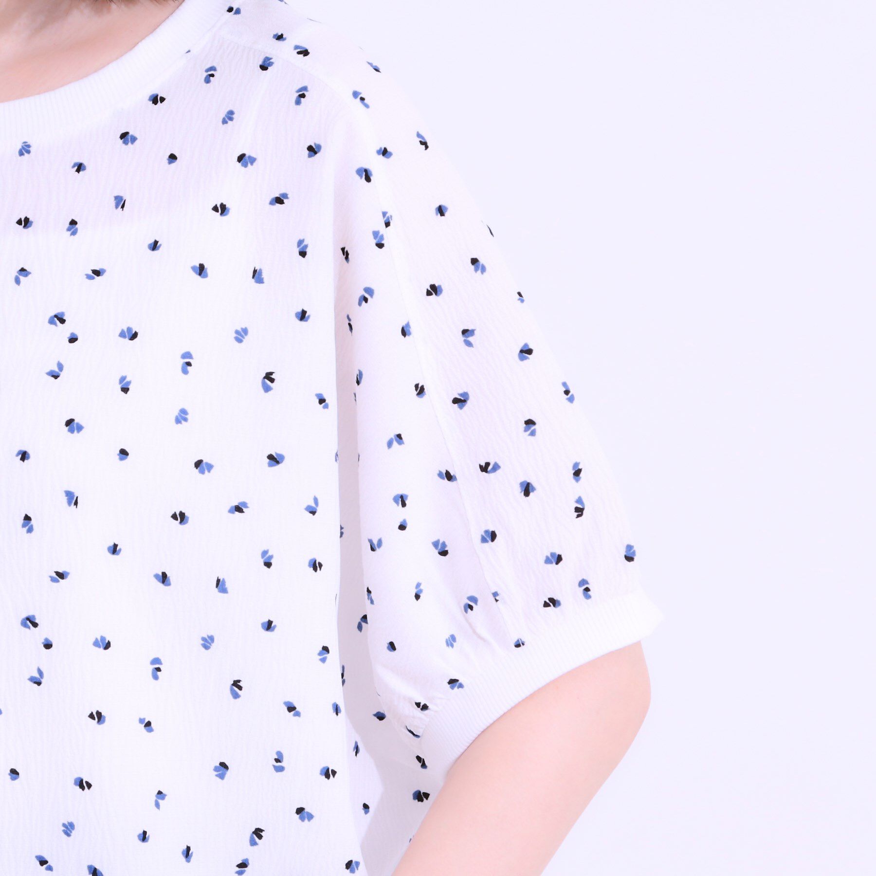 SHOO･LA･RUE「【洗える/前後2WAY】涼しく軽やかな アソートドルマンブラウス」|シャツ・ブラウス|