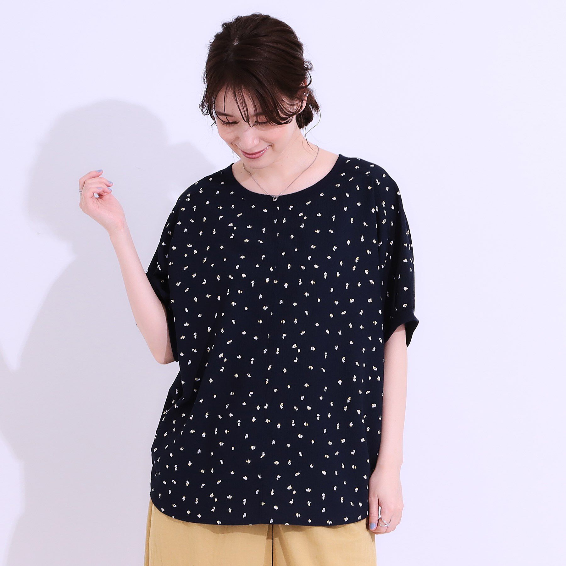 SHOO･LA･RUE「【洗える/前後2WAY】涼しく軽やかな アソートドルマンブラウス」|シャツ・ブラウス|