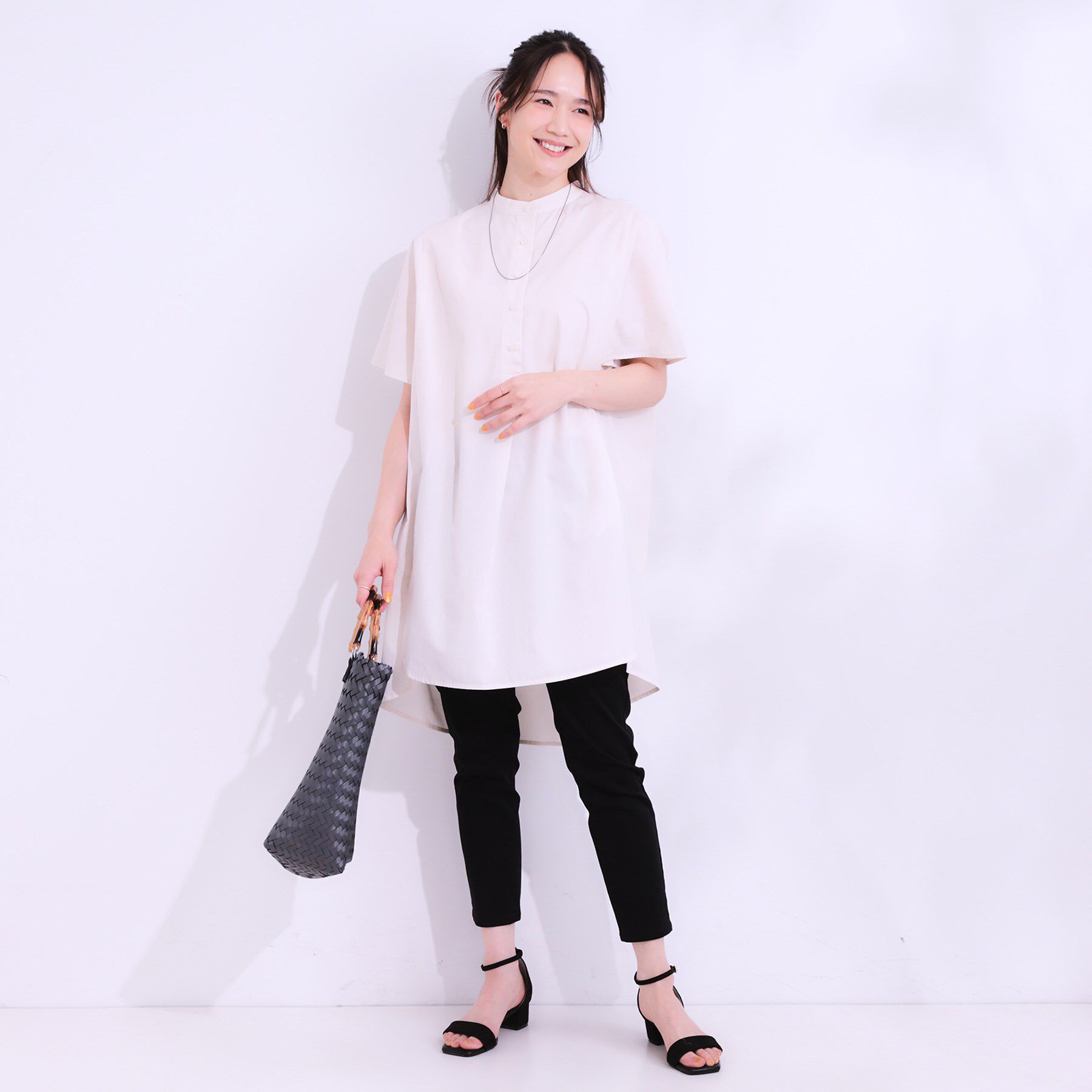 SHOO･LA･RUE「【洗える】体型きれい見え チュニックワンピース」|チュニック|