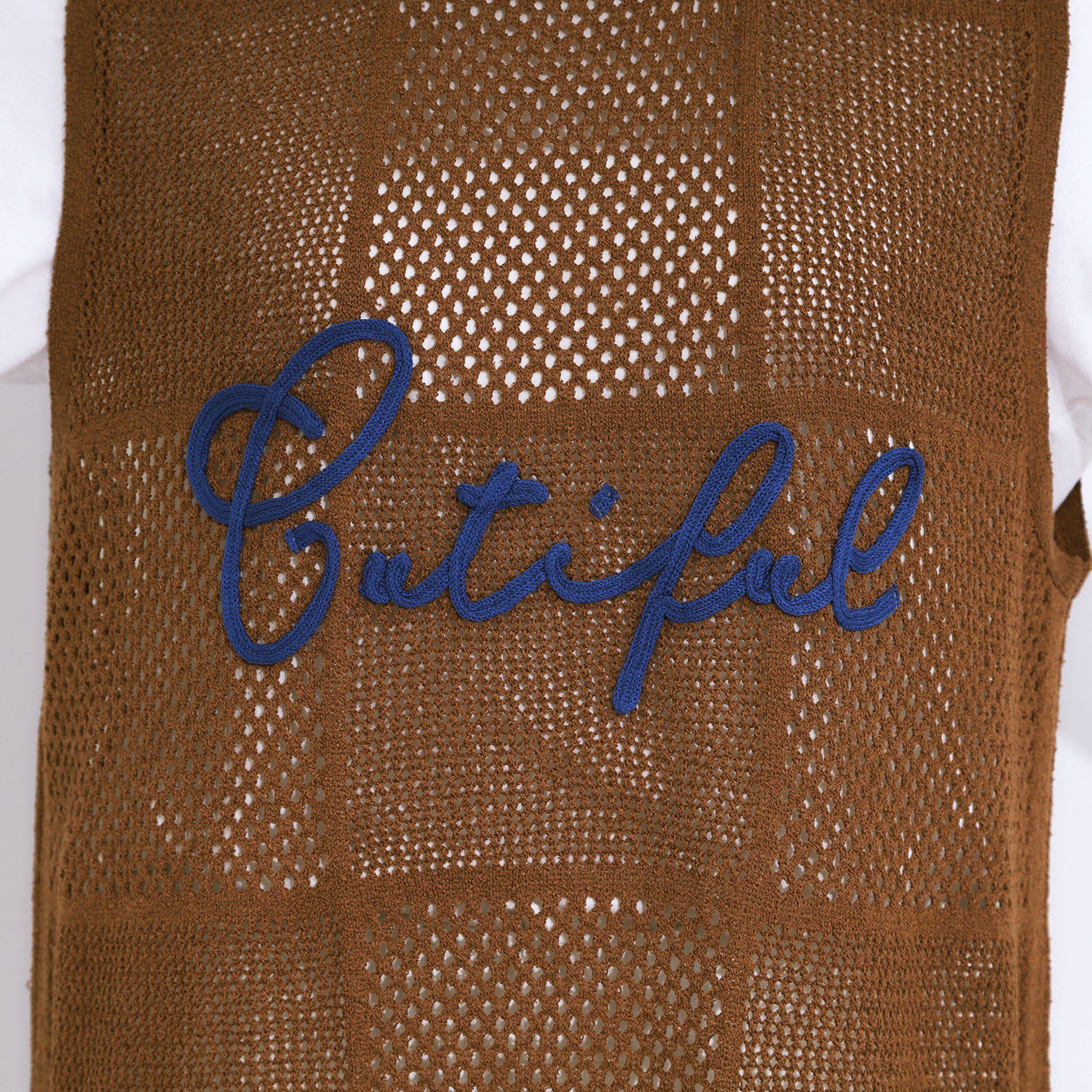 SHOO･LA･RUE「【前後2WAY】リネンライクブークレ パッチワーク風ニットワンピース」|ワンピース|