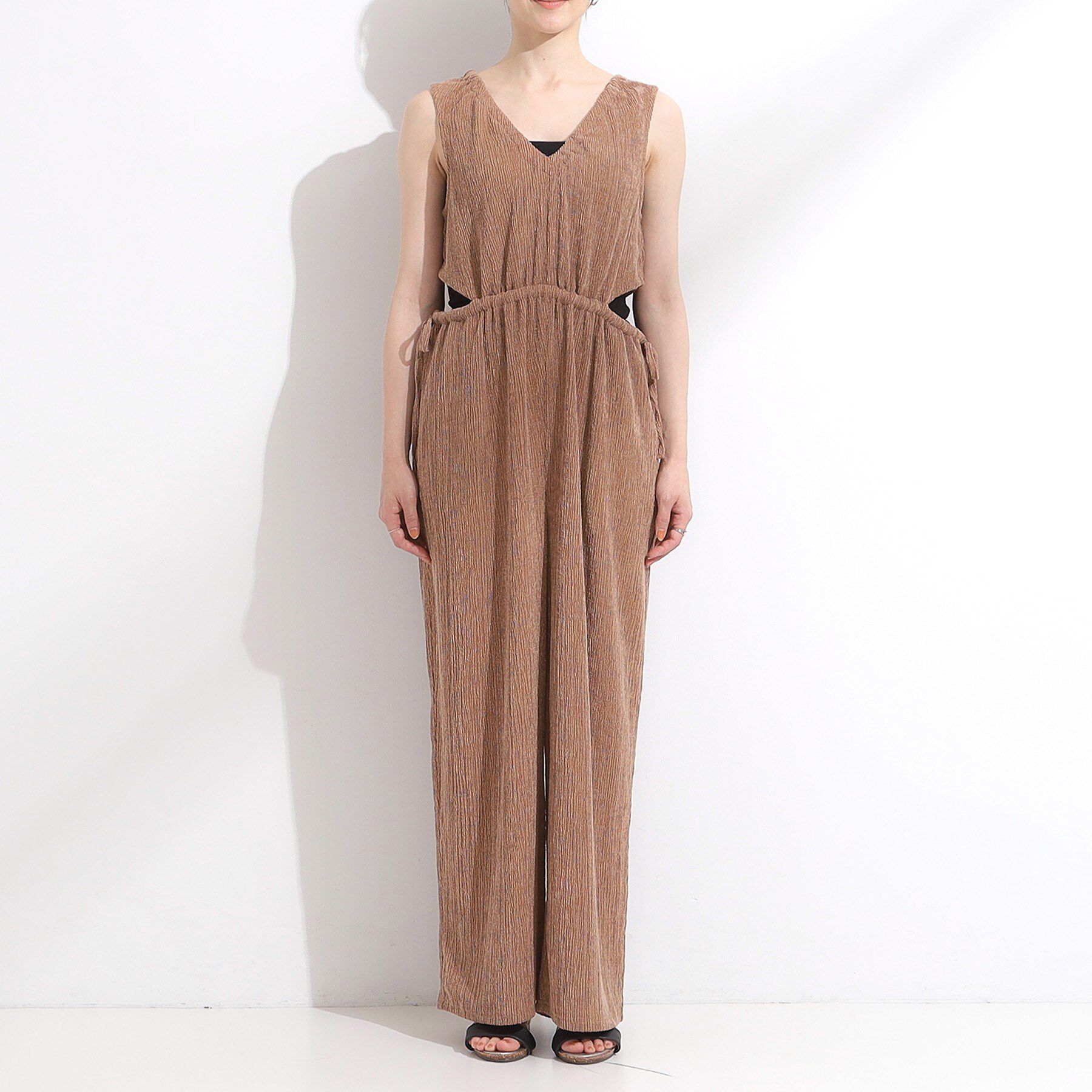 SHOO･LA･RUE「【S-LL/前後2WAY】ノースリーブオールインワン」|オールインワン|