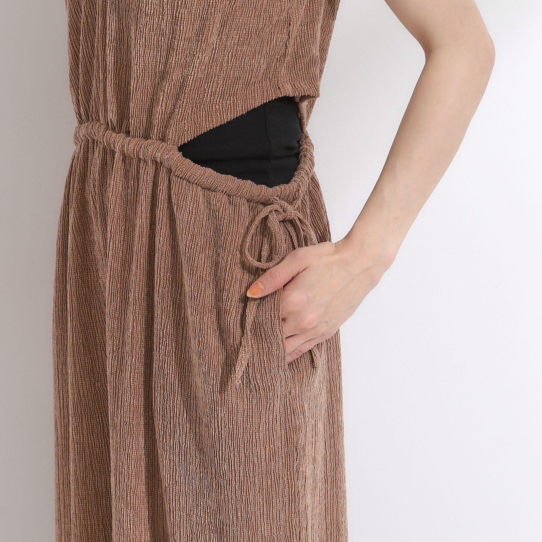 SHOO･LA･RUE「【S-LL/前後2WAY】ノースリーブオールインワン」|オールインワン|