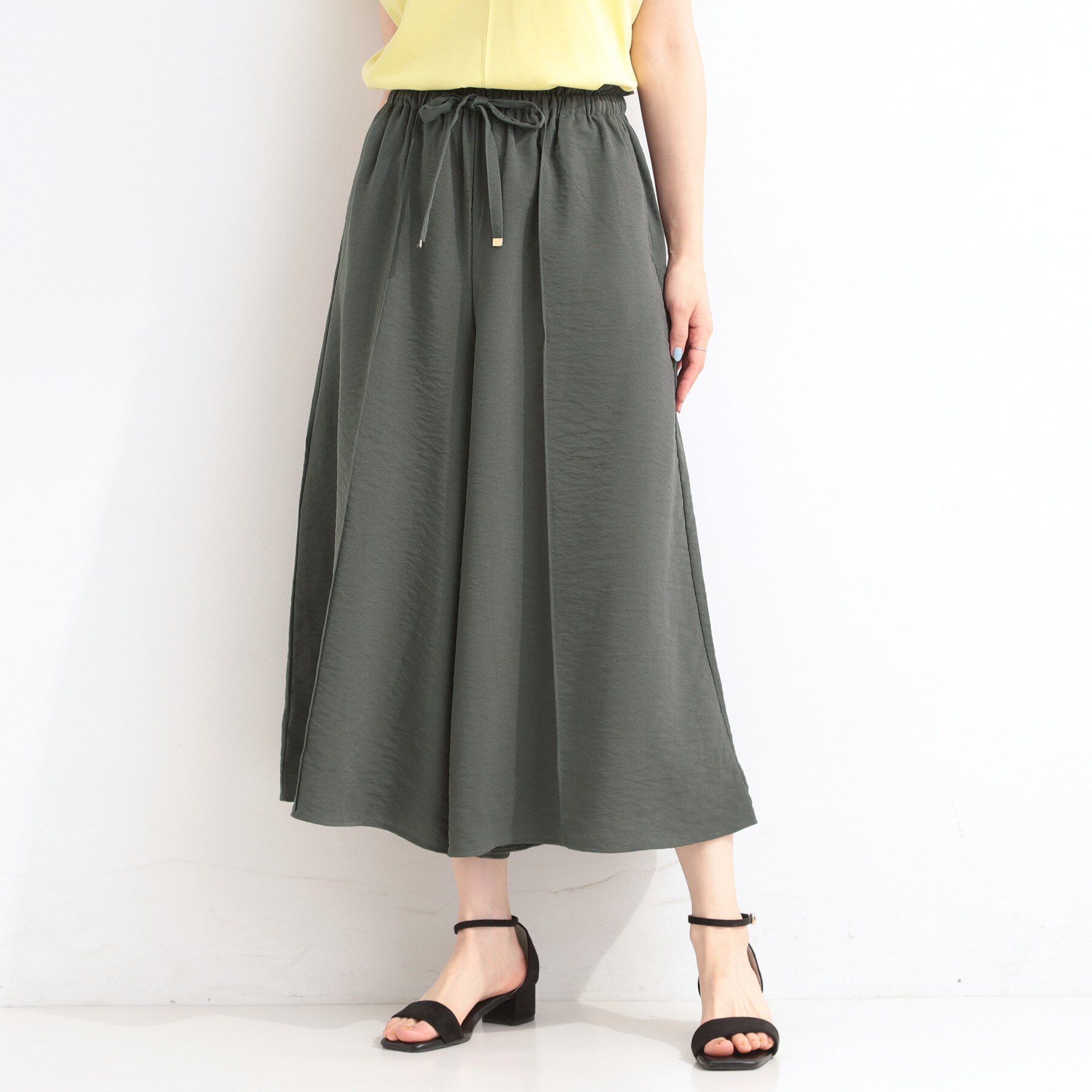 SHOO･LA･RUE「【S-LL/ひんやり】さらっとタッチできれい見え ピンタックスカーチョ」|その他|