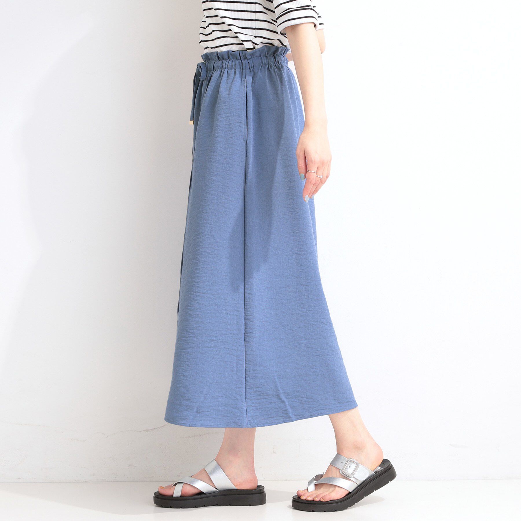 SHOO･LA･RUE「【S-LL/ひんやり】さらっとタッチできれい見え ピンタックスカーチョ」|その他|