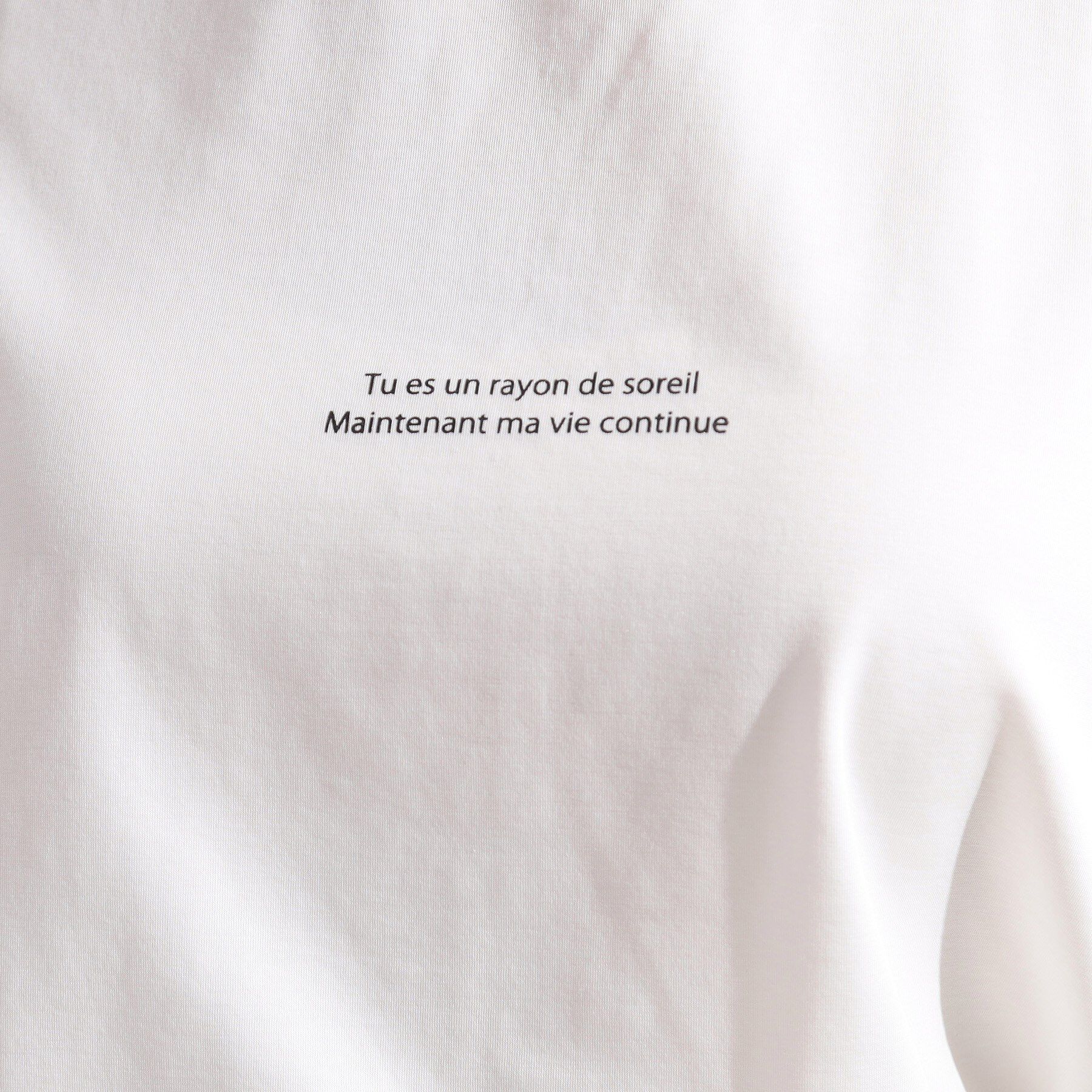 SHOO･LA･RUE「【S-LL/ひんやり/二の腕カバー】華やかさをプラスする お袖フリルTシャツ」|Tシャツ・カットソー|