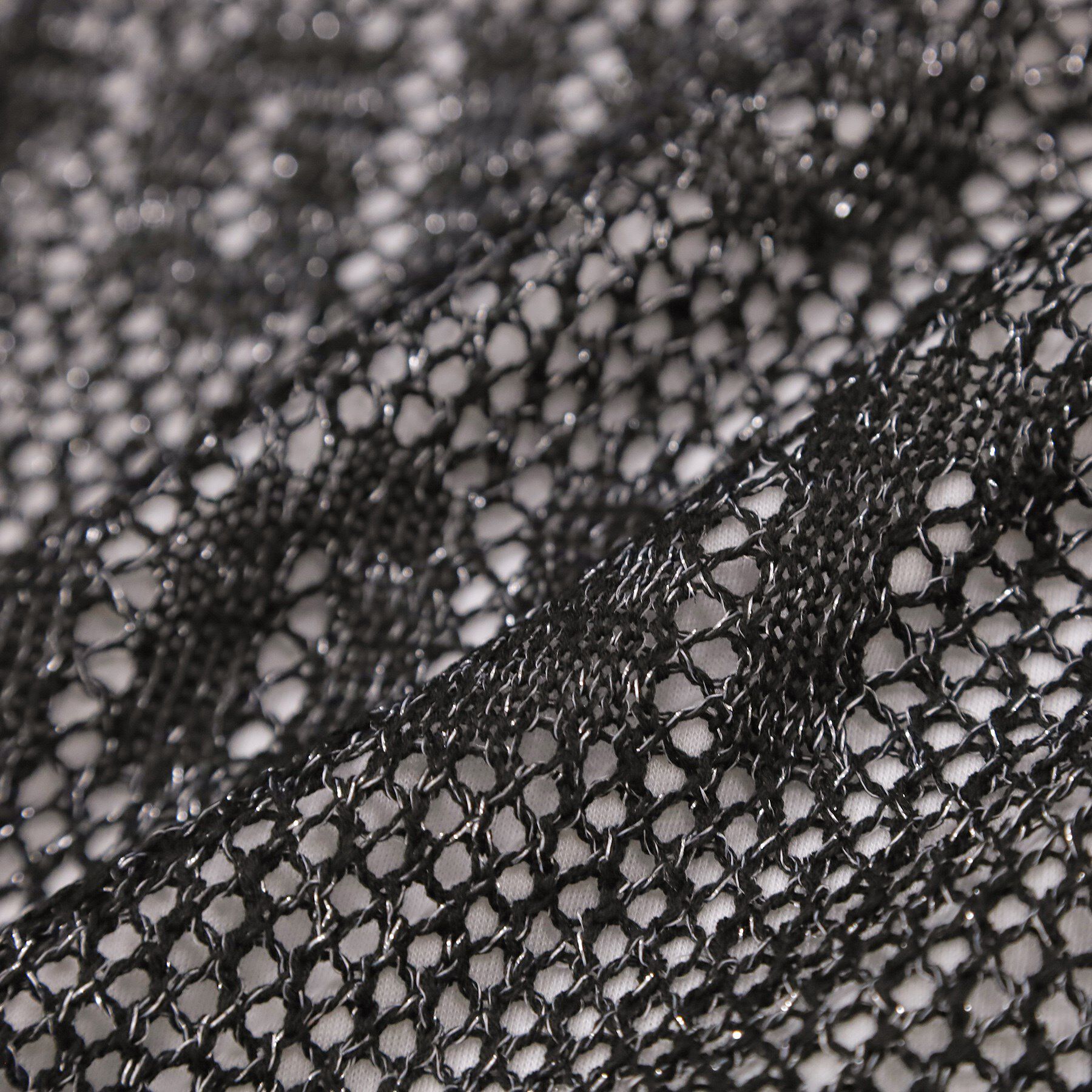 SHOO･LA･RUE「【2点セット/S-LL】キラリと光るラメがポイント メッシュロゴニット+タンクトップ」|その他|