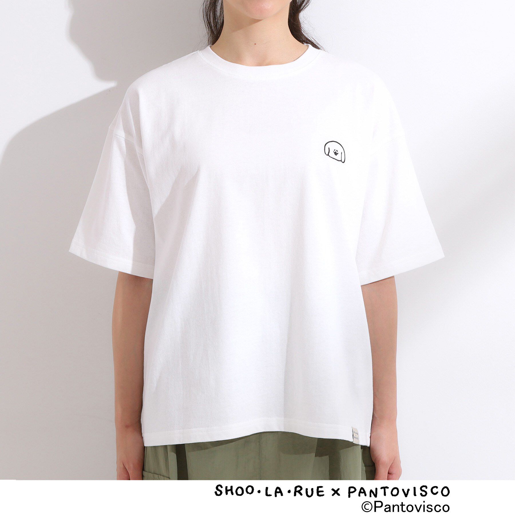 SHOO･LA･RUE「【パントビスコ／ぺろち】プリントTシャツ」|Tシャツ・カットソー|
