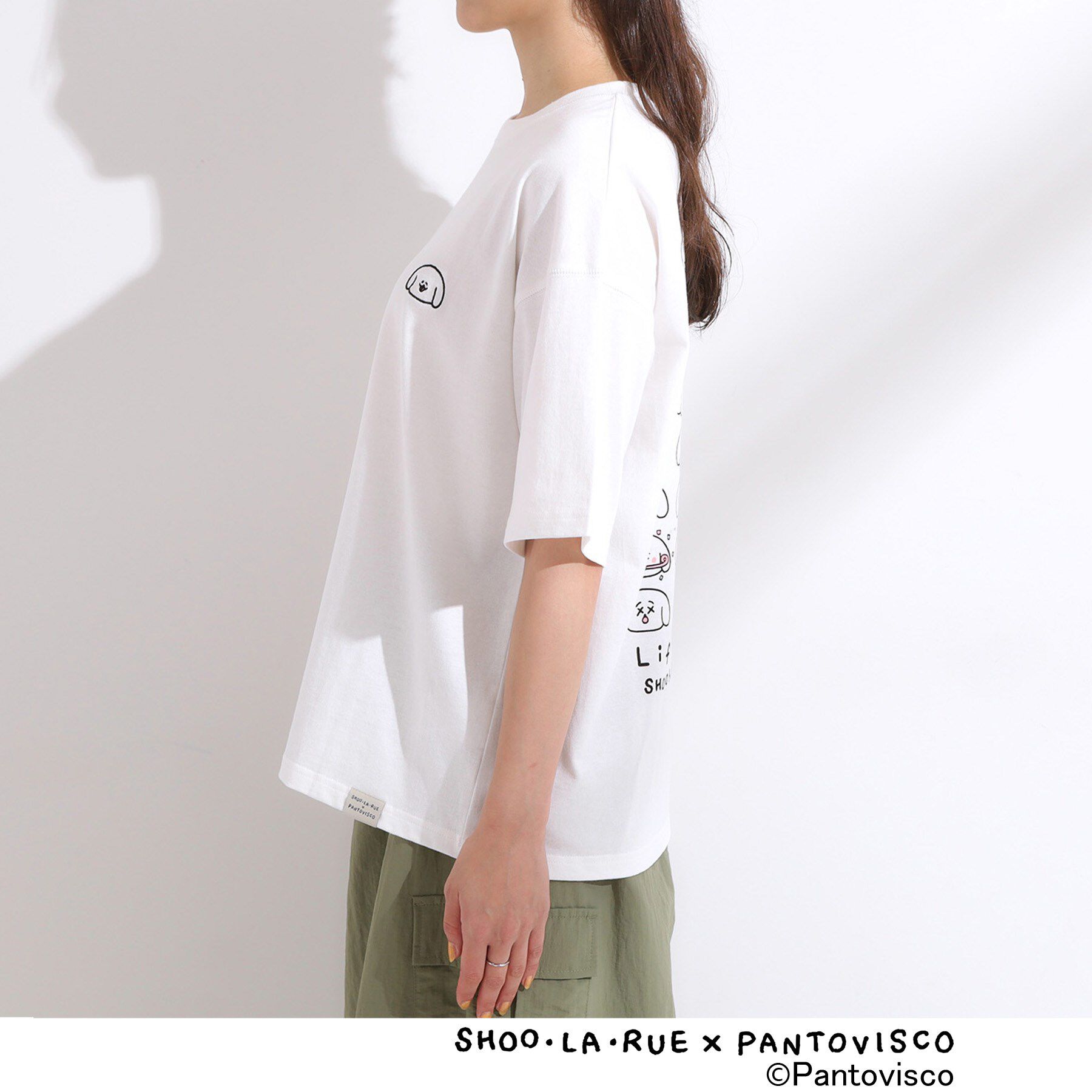 SHOO･LA･RUE「【パントビスコ／ぺろち】プリントTシャツ」|Tシャツ・カットソー|