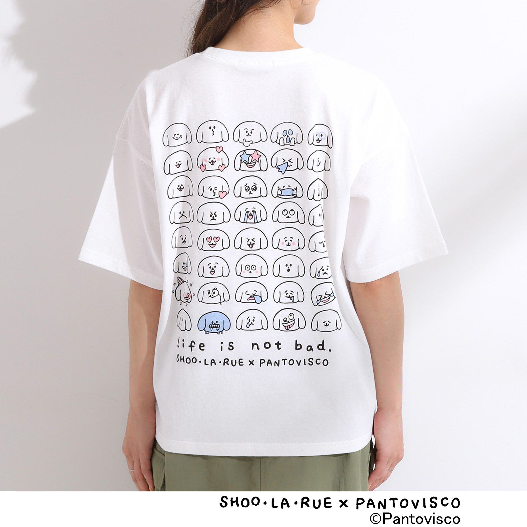 SHOO･LA･RUE「【パントビスコ／ぺろち】プリントTシャツ」|Tシャツ・カットソー|