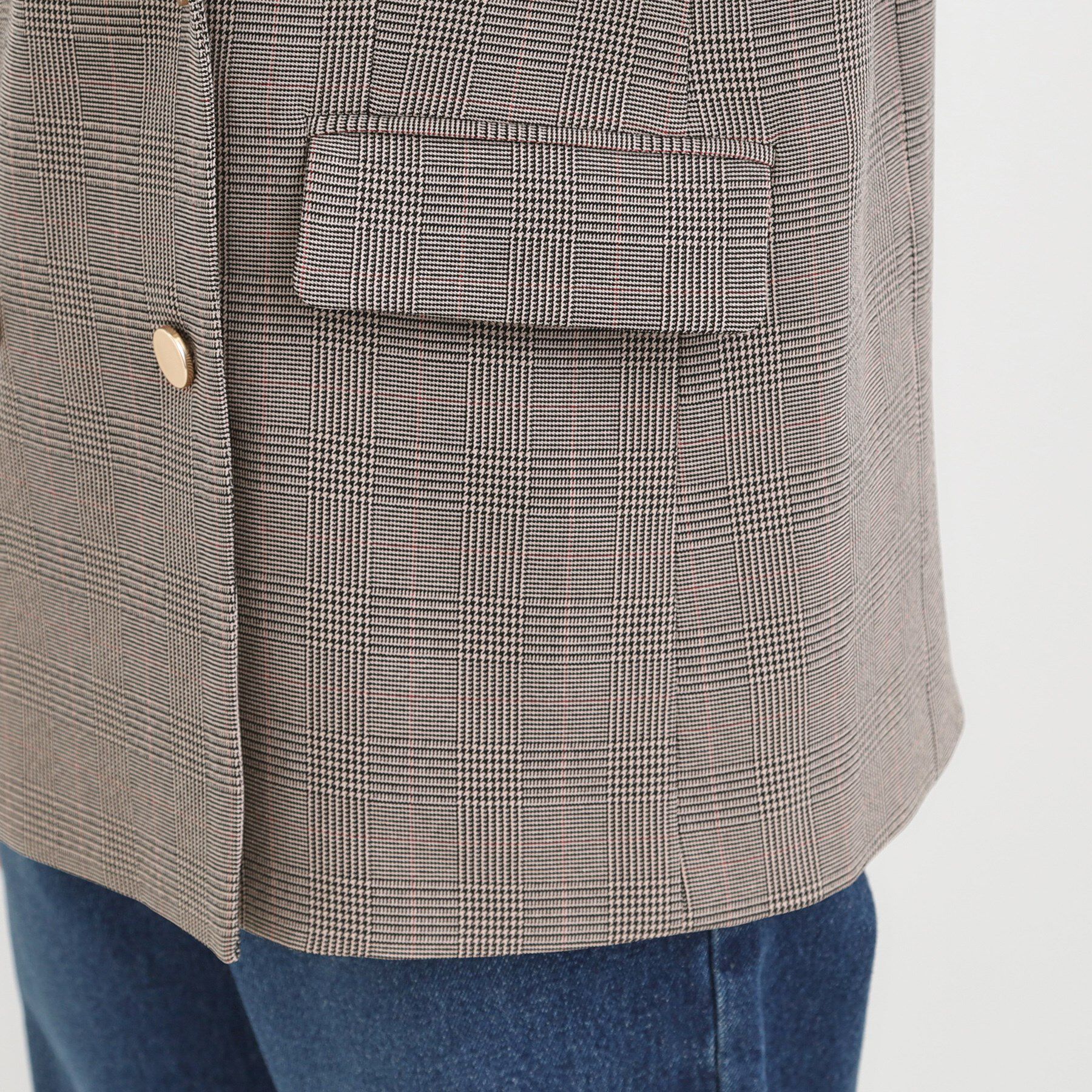 SHOO･LA･RUE「【洗える/S-LL/セットアップ可】カジュアルからきれいめまで ダブルジャケット」|テーラードジャケット|