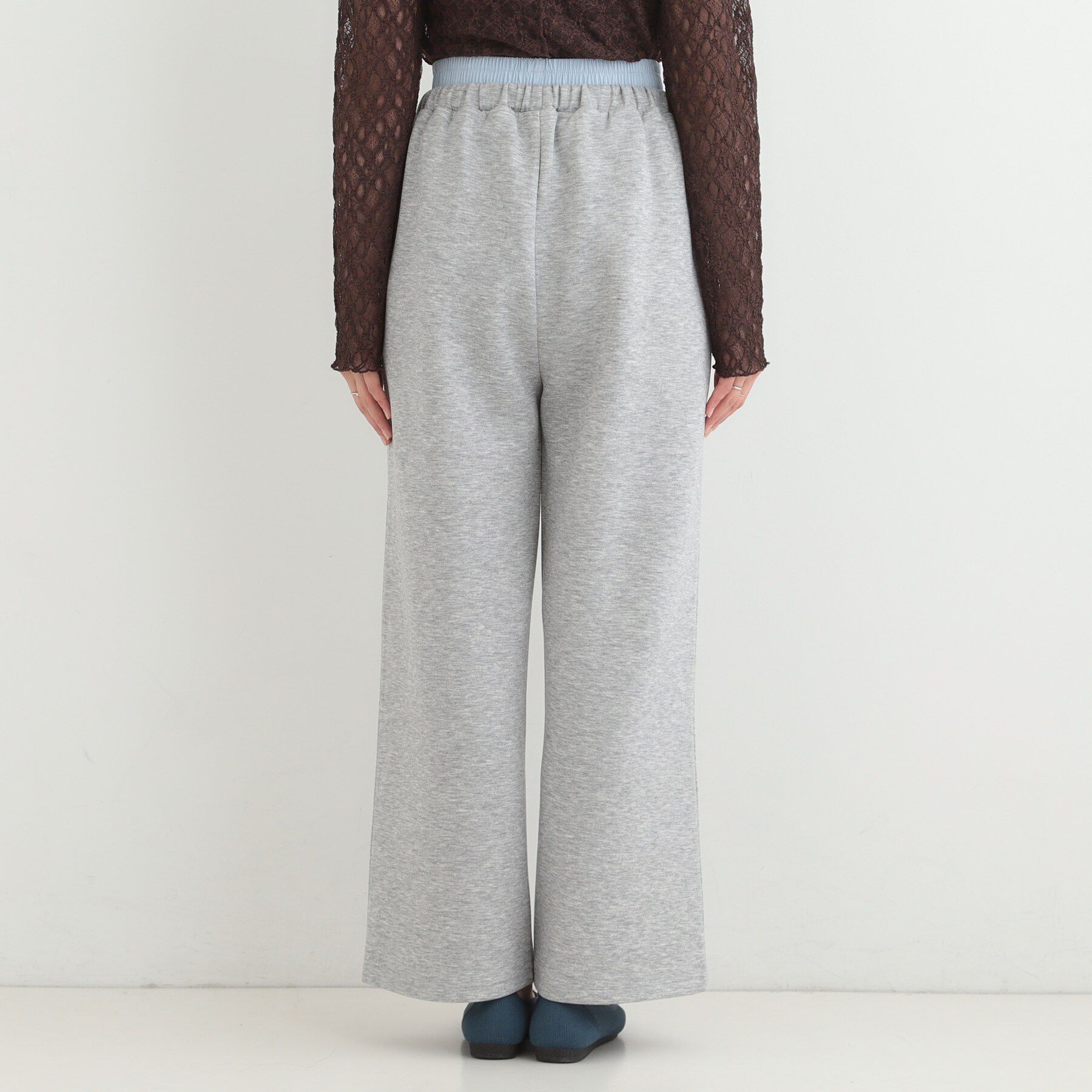 SHOO･LA･RUE「【セットアップ可/S-LL/なめらかタッチ】こなれた着こなしに ダブルウエスト レイヤードパンツ」|その他|