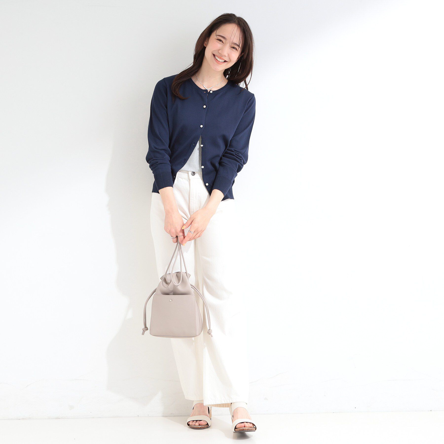 SHOO･LA･RUE「【UV／アンチピリング】マルチボタンカーディガン」|カーディガン|