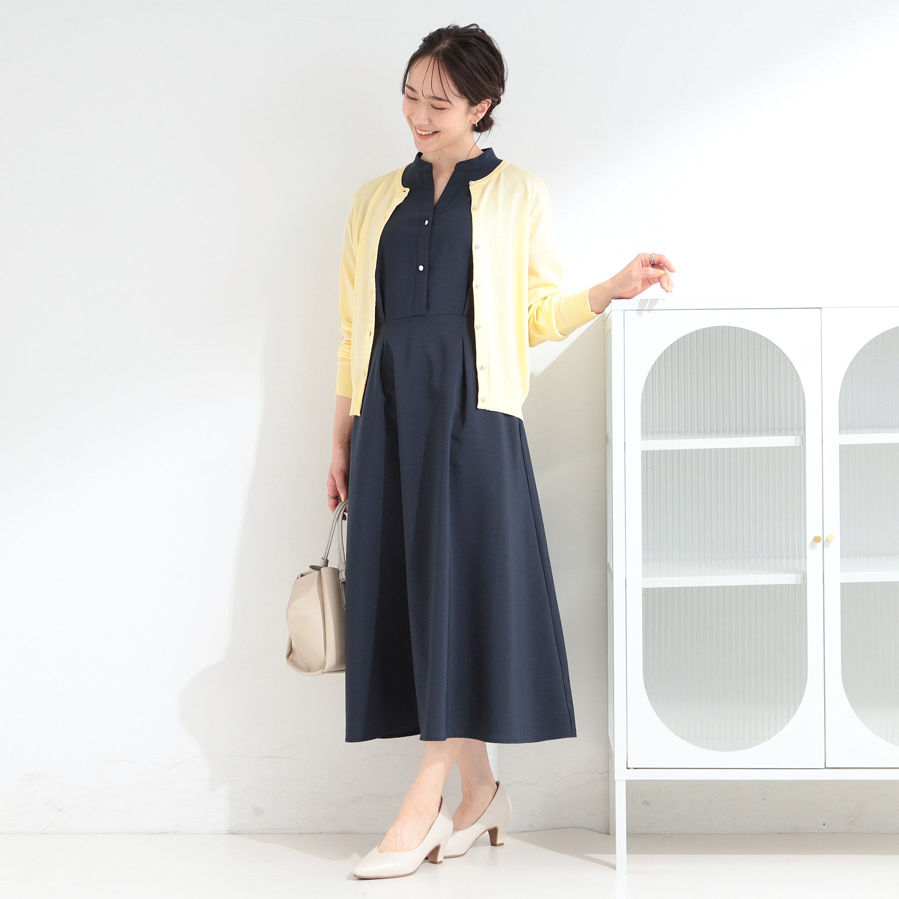 SHOO･LA･RUE「【UV／アンチピリング】マルチボタンカーディガン」|カーディガン|