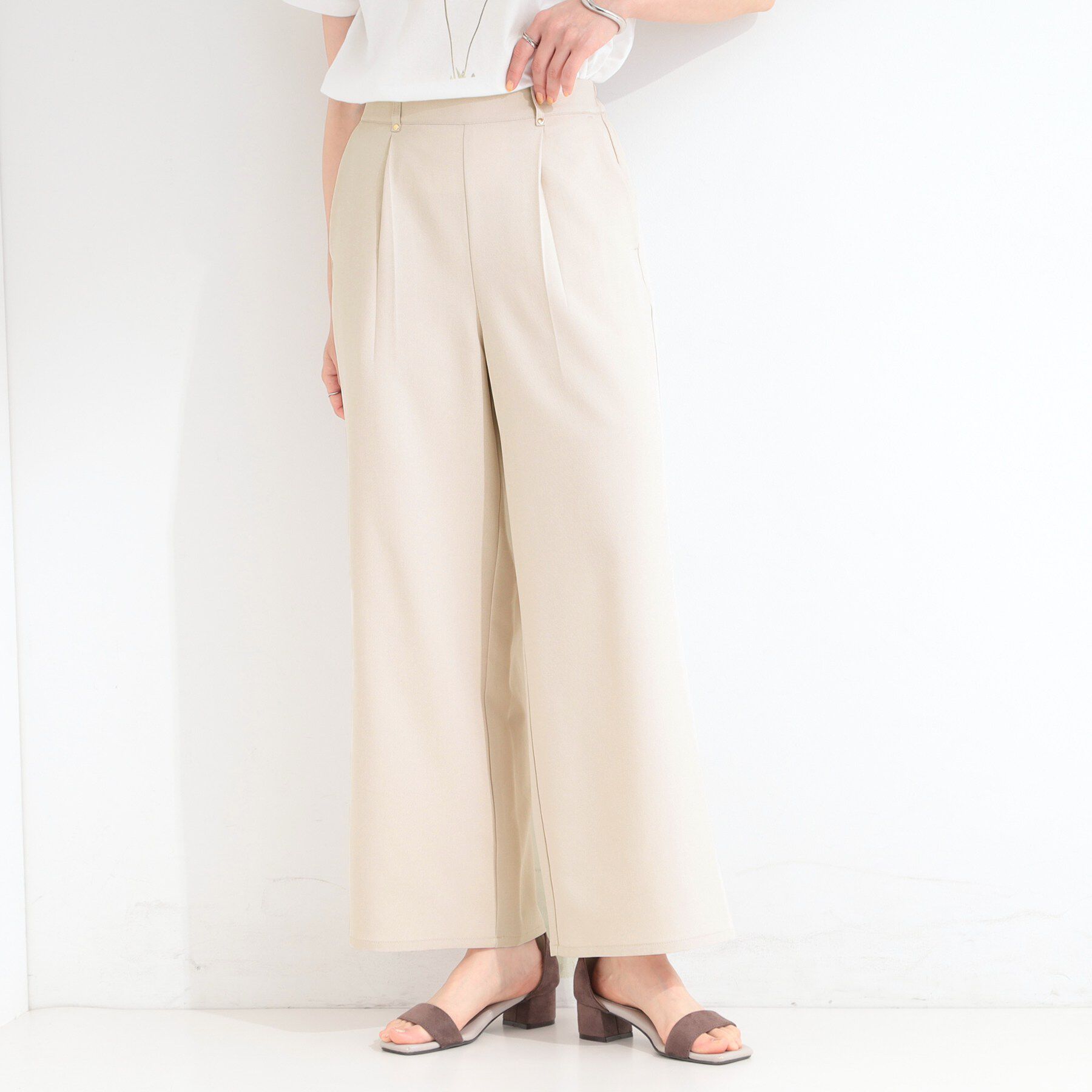 SHOO･LA･RUE「麻調ワイドパンツ」|その他|