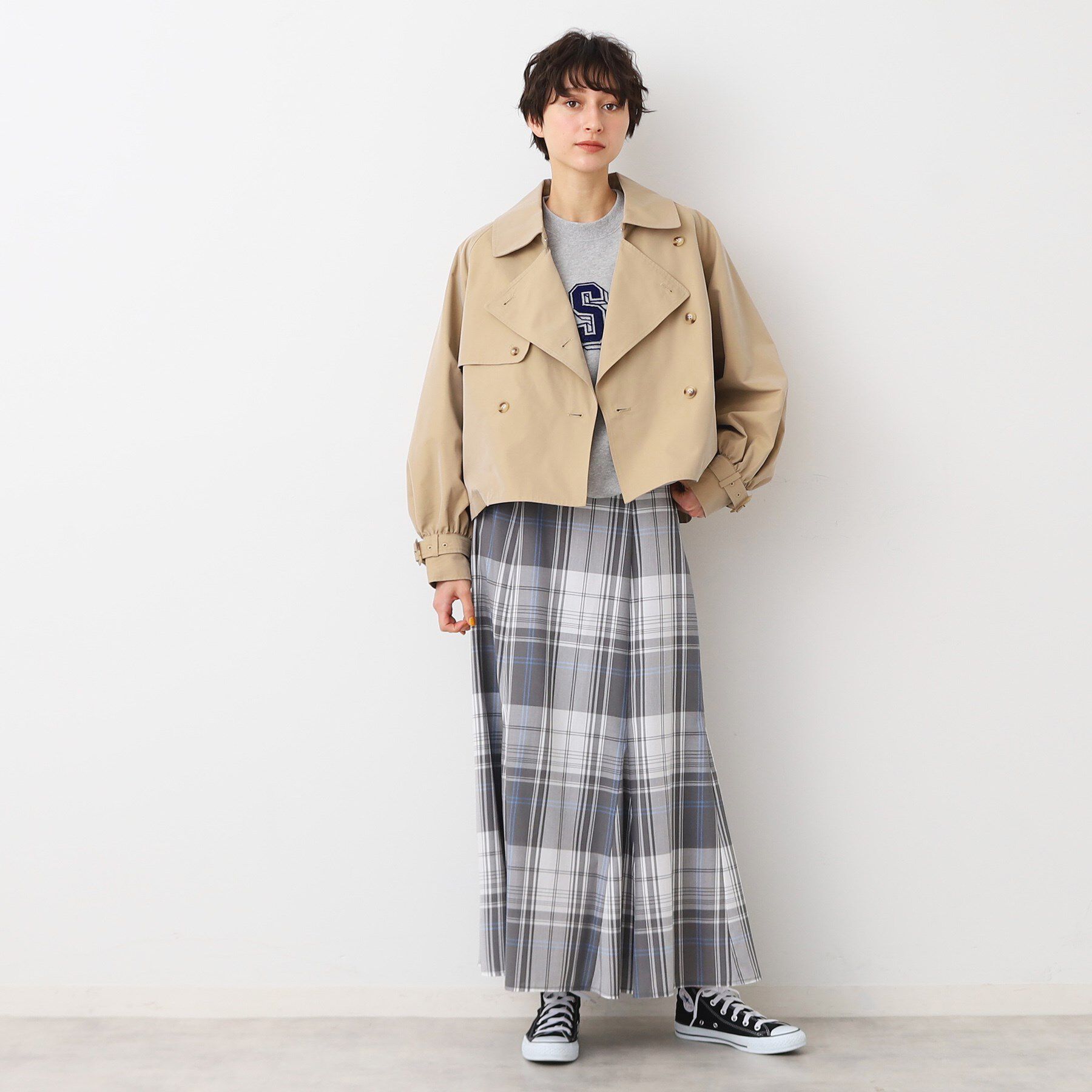 Dessin「【洗える】ショートトレンチジャケット」|テーラードジャケット|