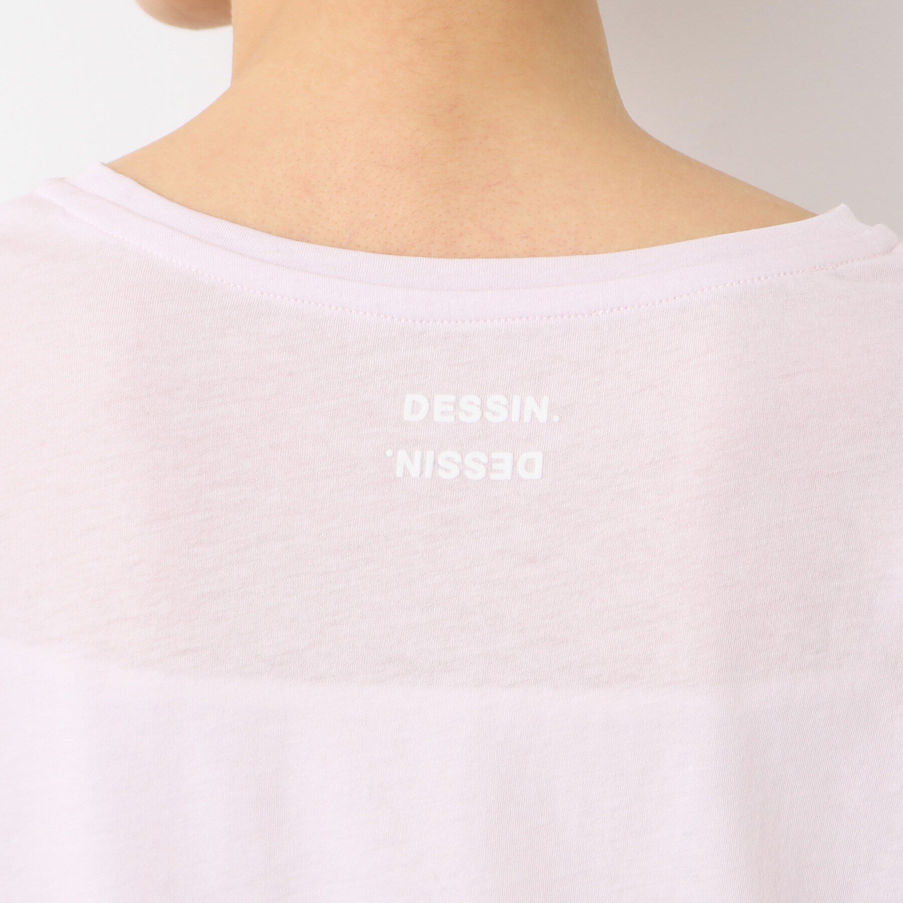 Dessin「【洗える】クルーネックシースルーロンT」|Tシャツ・カットソー|