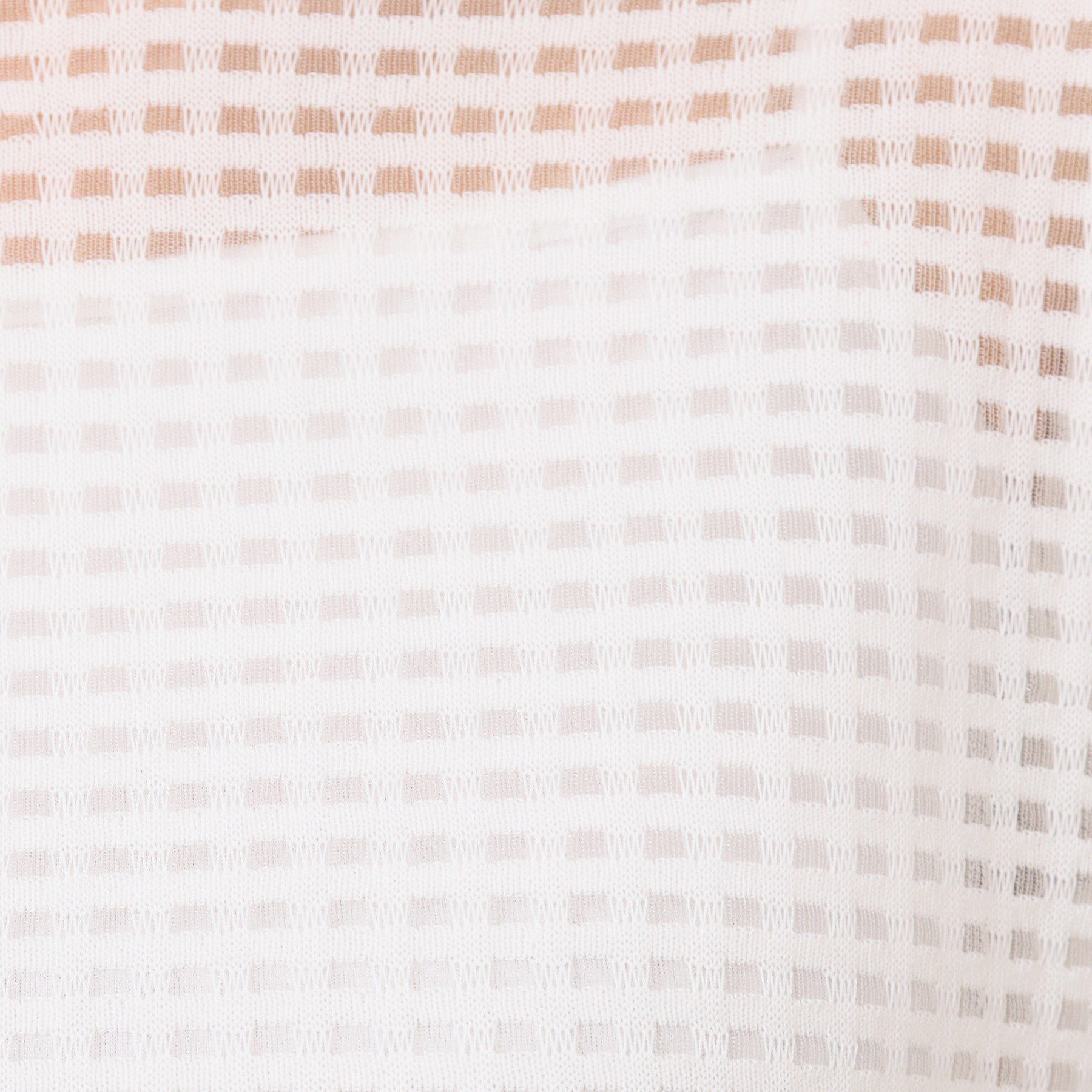 Dessin「【洗える】チェック柄シアーニット」|ニット・セーター|