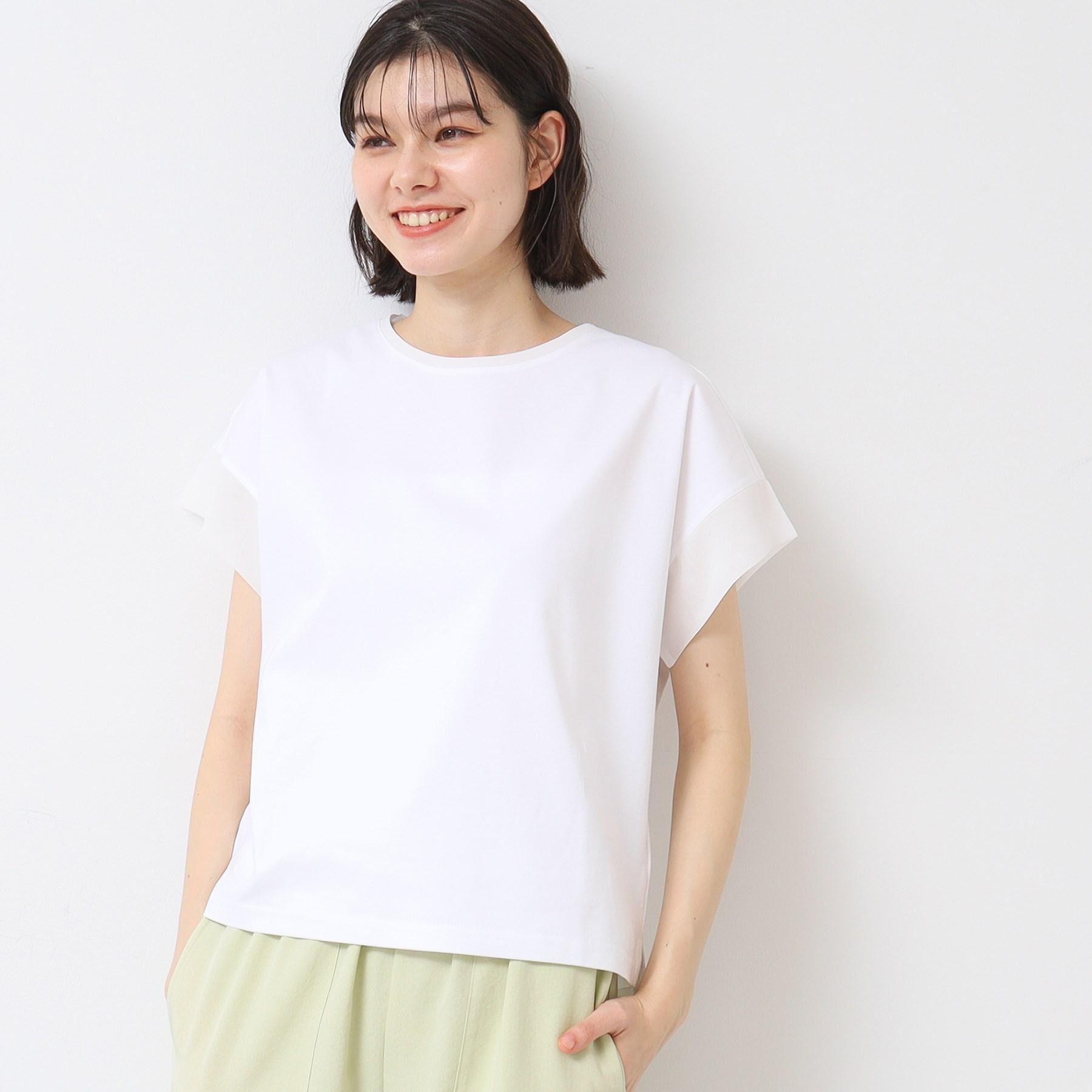 Dessin「【シリーズ累計8万枚！選べる5サイズ/6色展開/洗える】美光沢カットソー【オンにもオフにもちょうどい」|Tシャツ・カットソー|