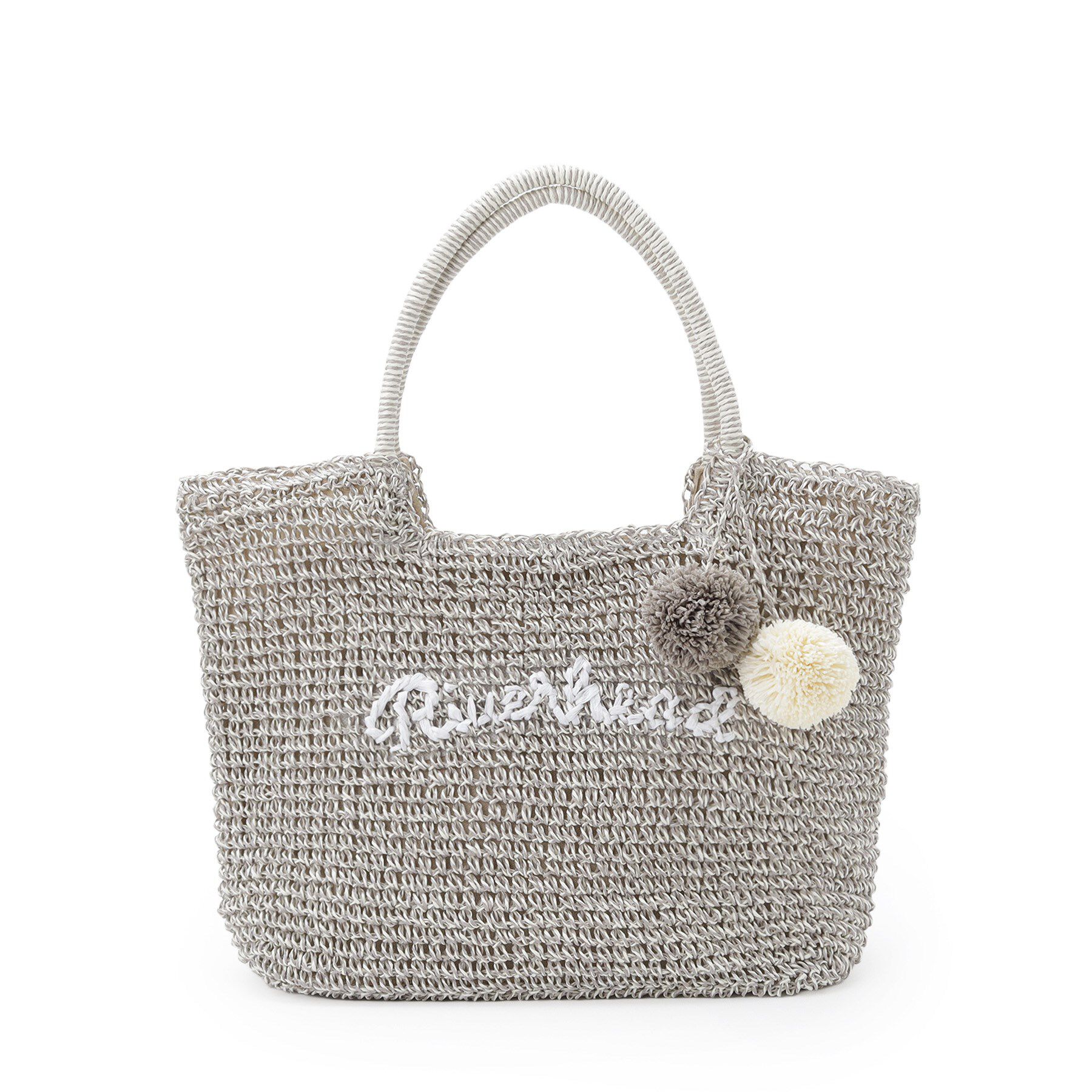 Dessin「【軽量・A4収納可】ポンポンチャームペーパーロゴトートバッグ」|トートバッグ|