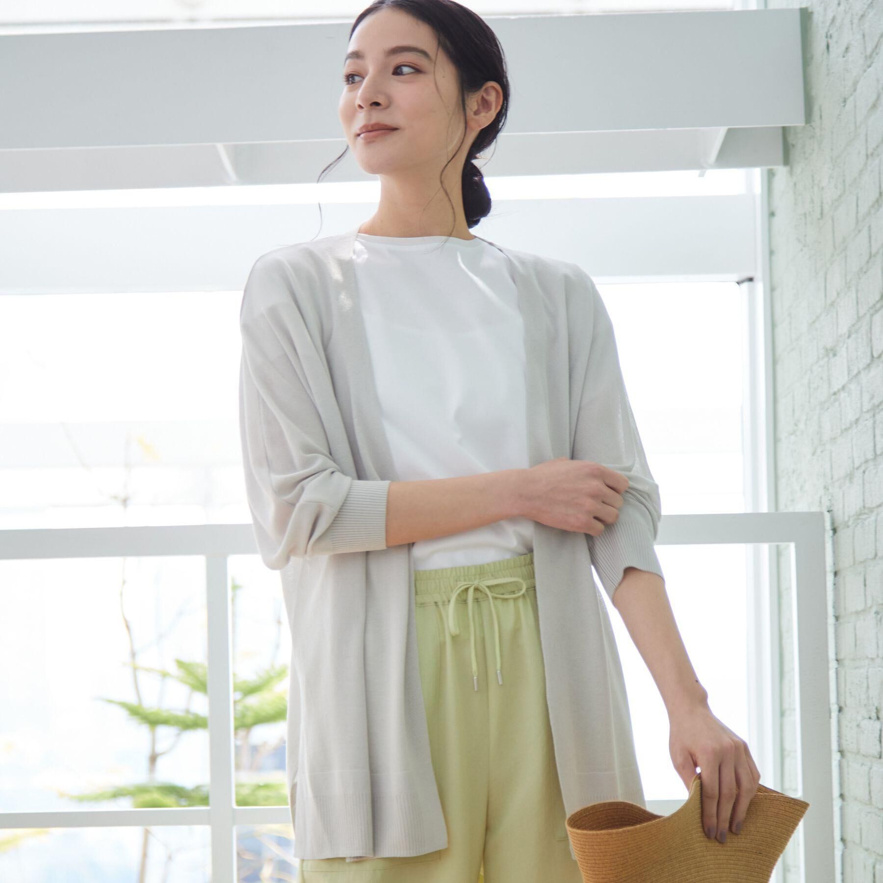 Dessin「【接触冷感・洗える】ドルマンスリーブひんやりカーディガン（S～L）」|カーディガン|