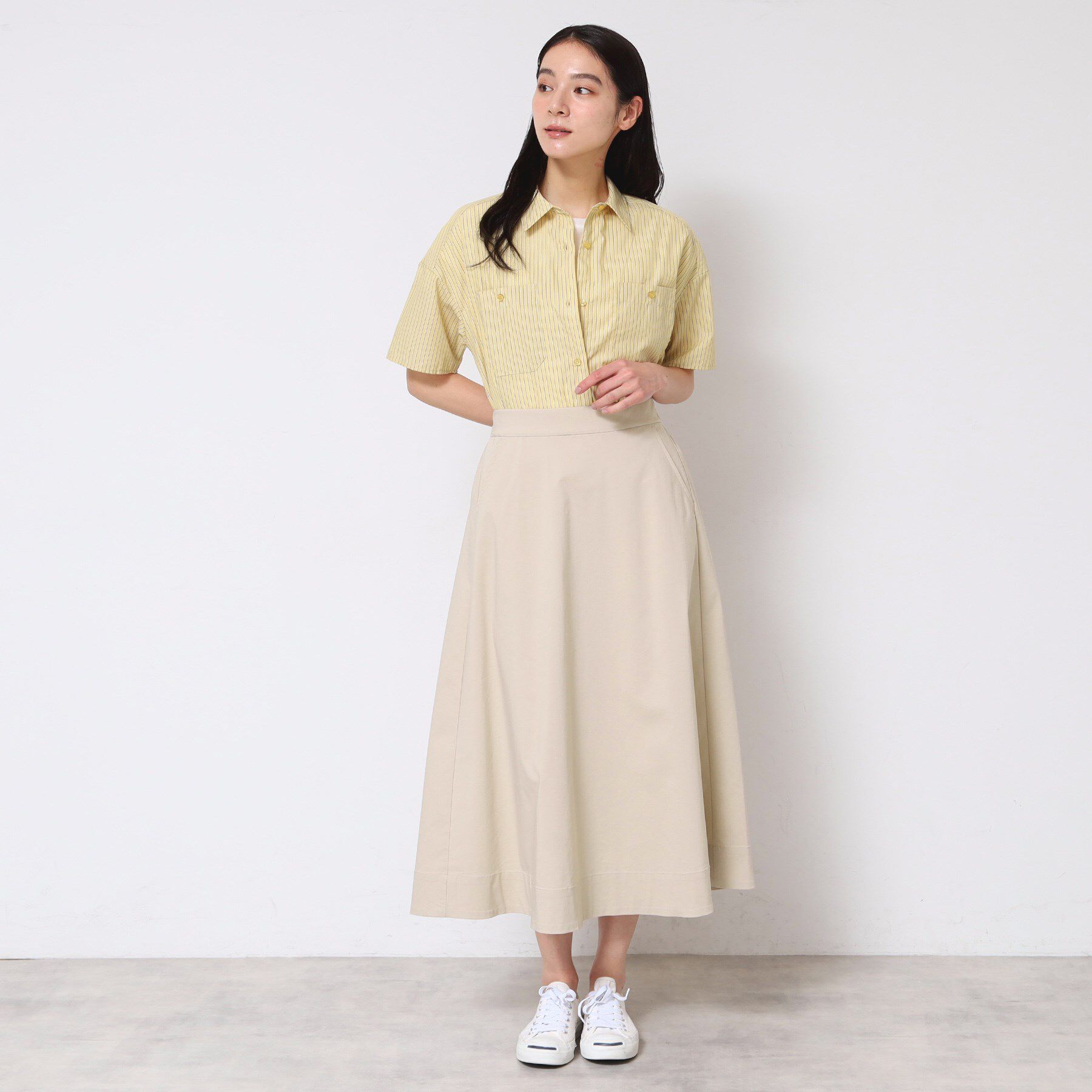 Dessin「【洗える】Aラインストレッチスカート」|スカート|