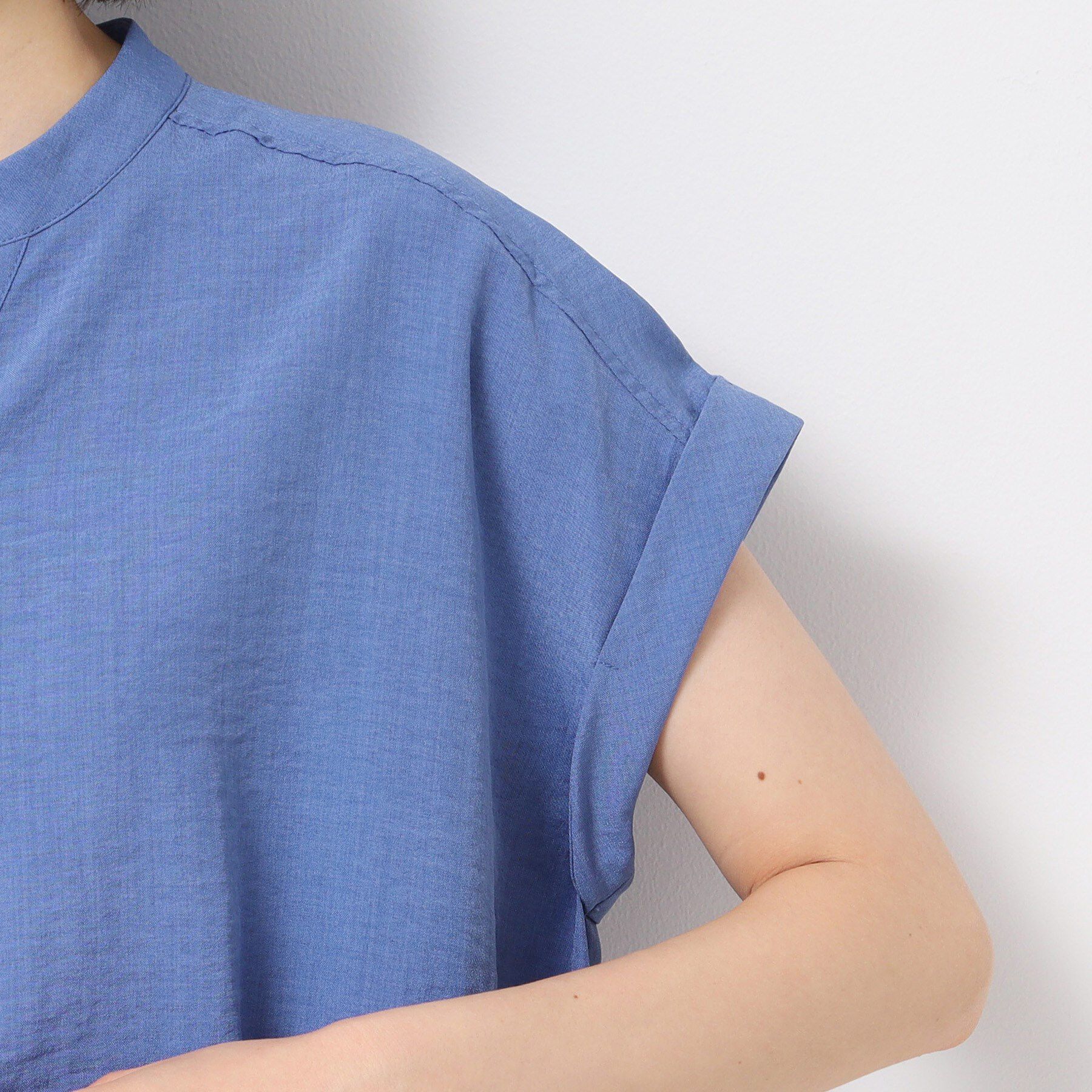 Dessin「【洗える】フレンチスリーブスキッパーシャツ（XS～L）」|シャツ・ブラウス|